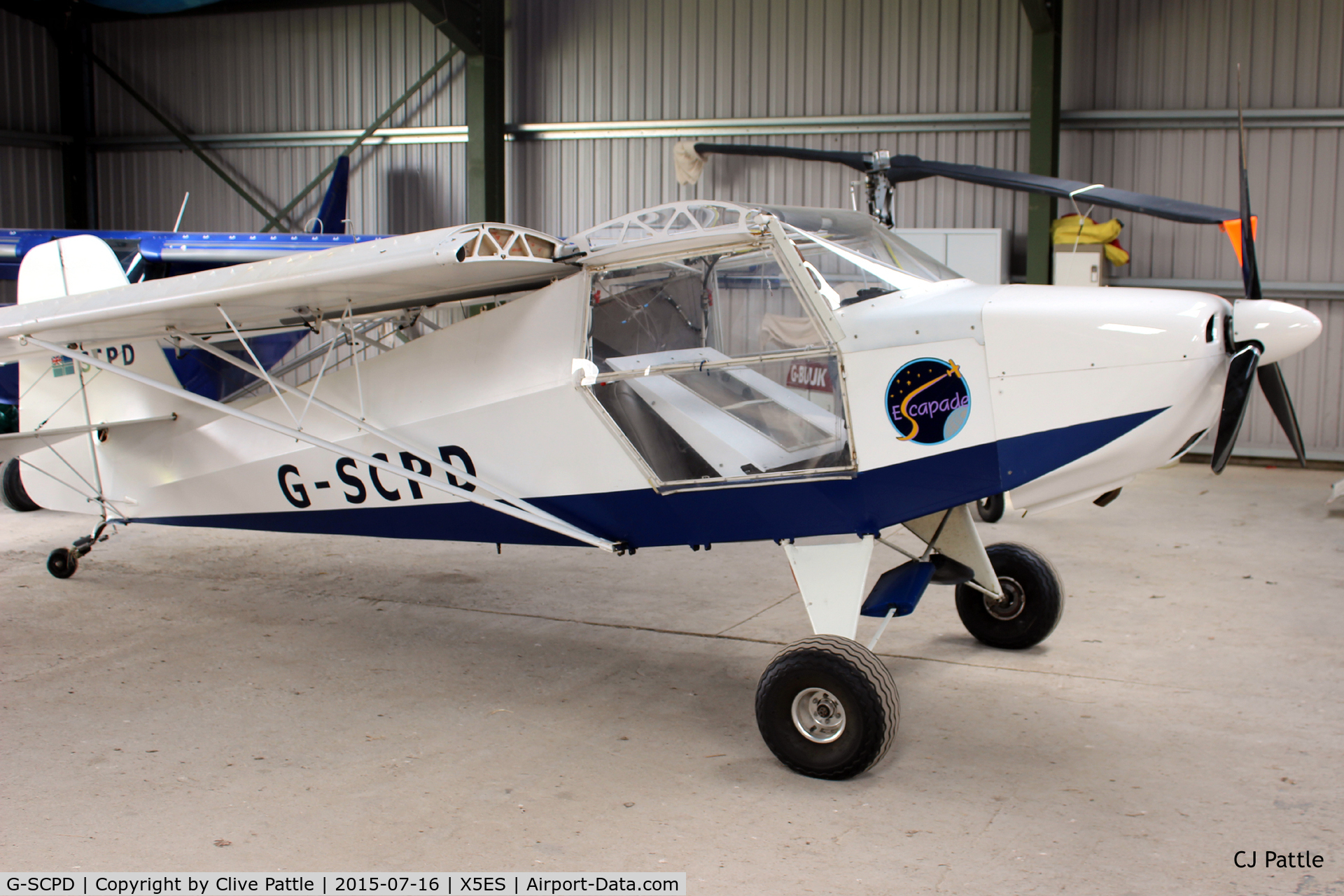 G-SCPD, 2004 Reality Escapade 912(1) C/N BMAA/HB/319, Hangared at Eshott Airfield EG34, Northumberland, UK.