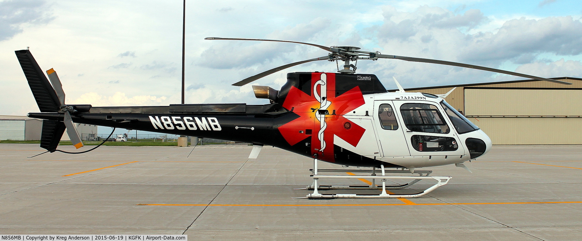 N856MB, 2013 Eurocopter AS-350B-3 Ecureuil Ecureuil C/N 7611, American Eurocopter AS350 Astar on the ramp.