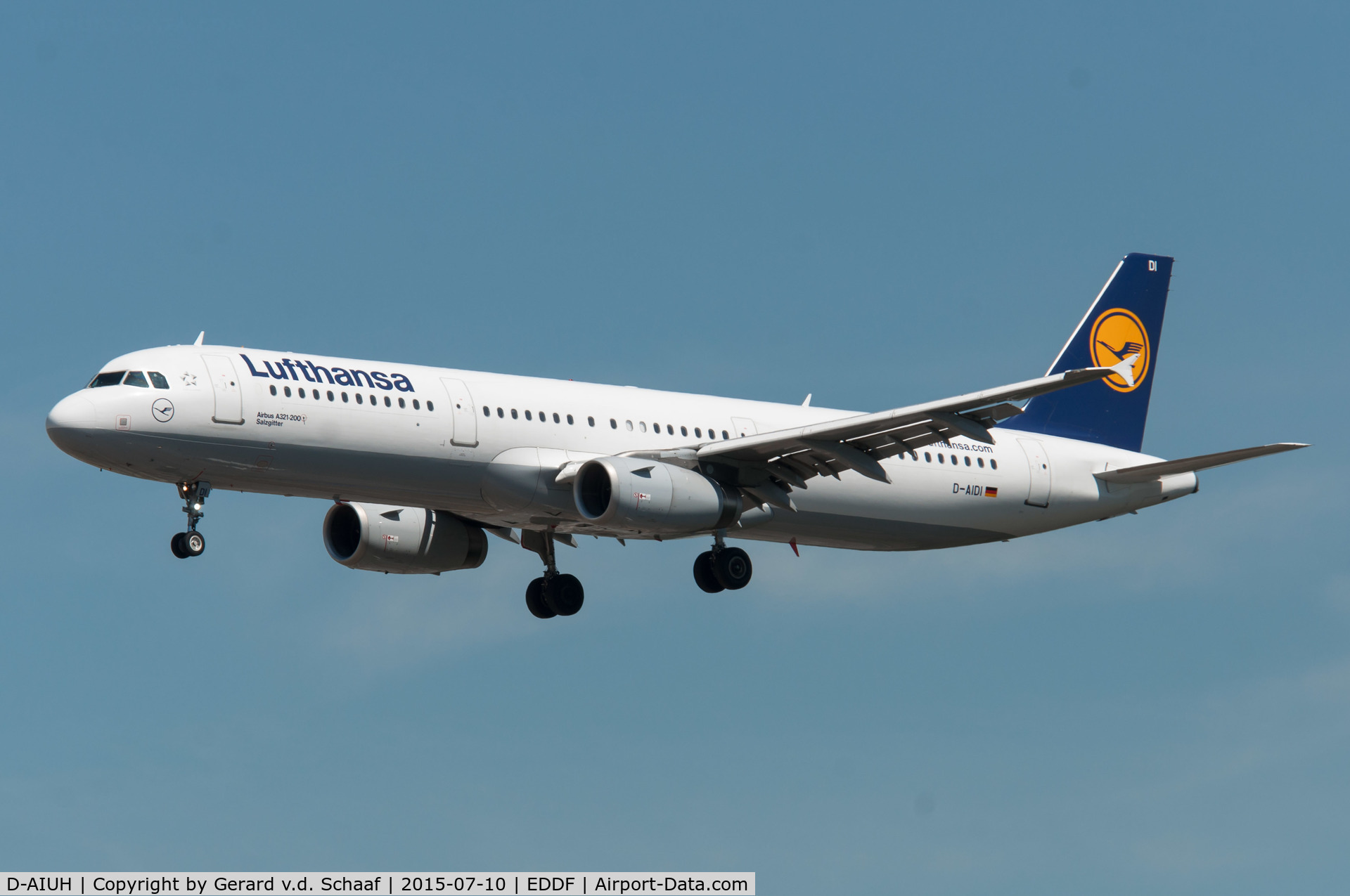 D-AIUH, 2014 Airbus A320-214 C/N 6225, Frankfurt, July 2015