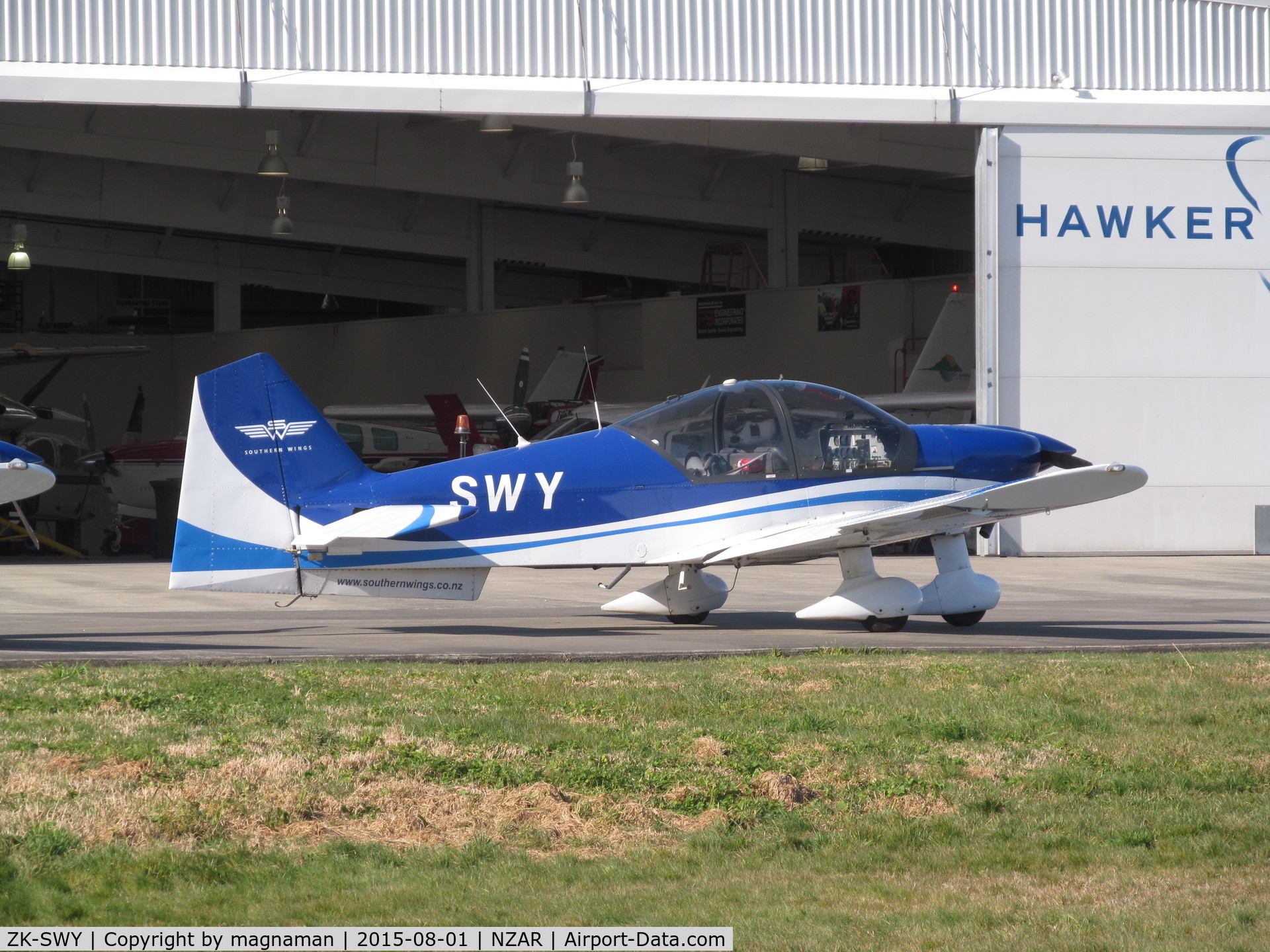 ZK-SWY, Alpha R2160 C/N 160A-06004, one of two outside hawkers today