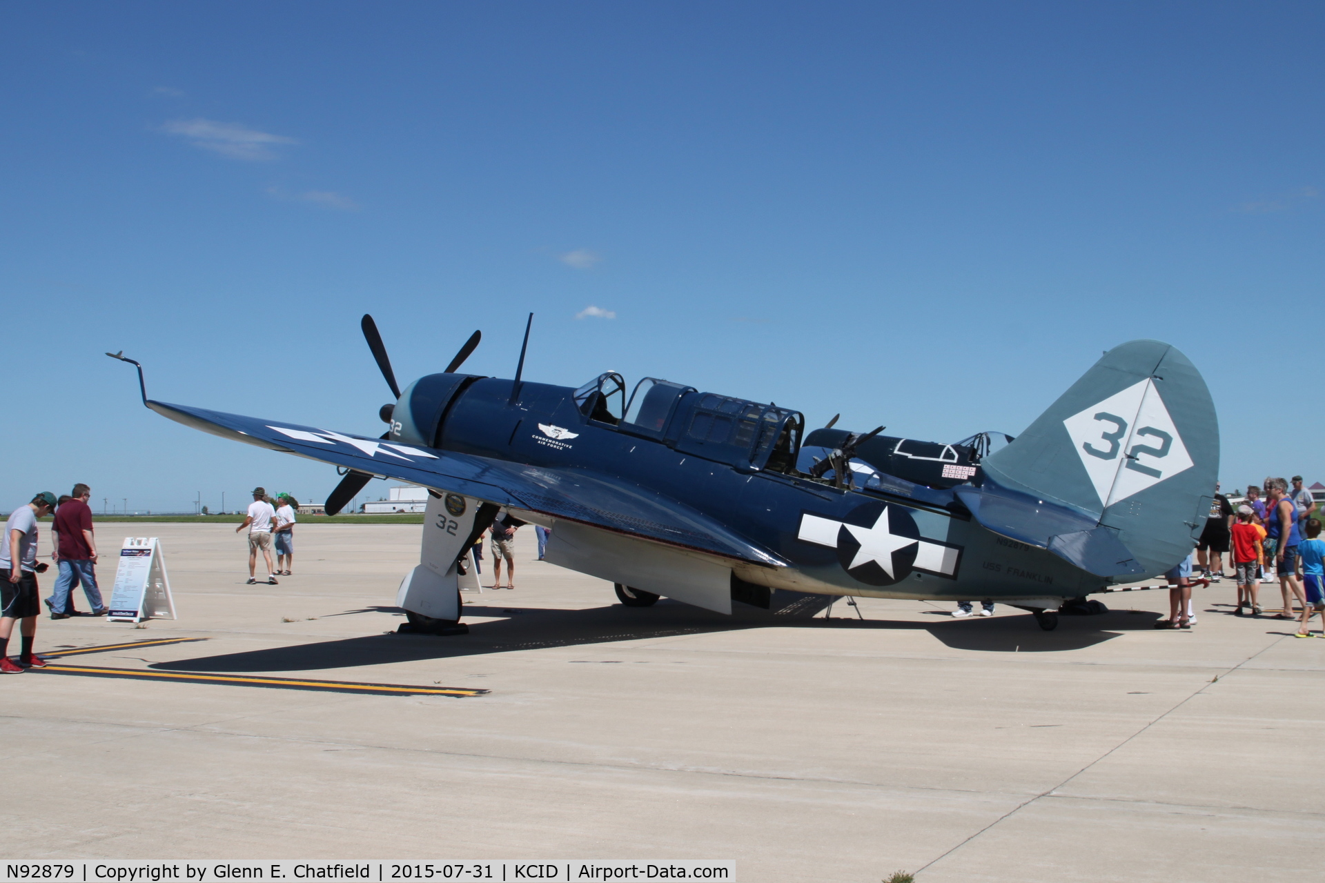 N92879, 1944 Curtiss SB2C-5 Helldiver C/N 83725, Parked for display