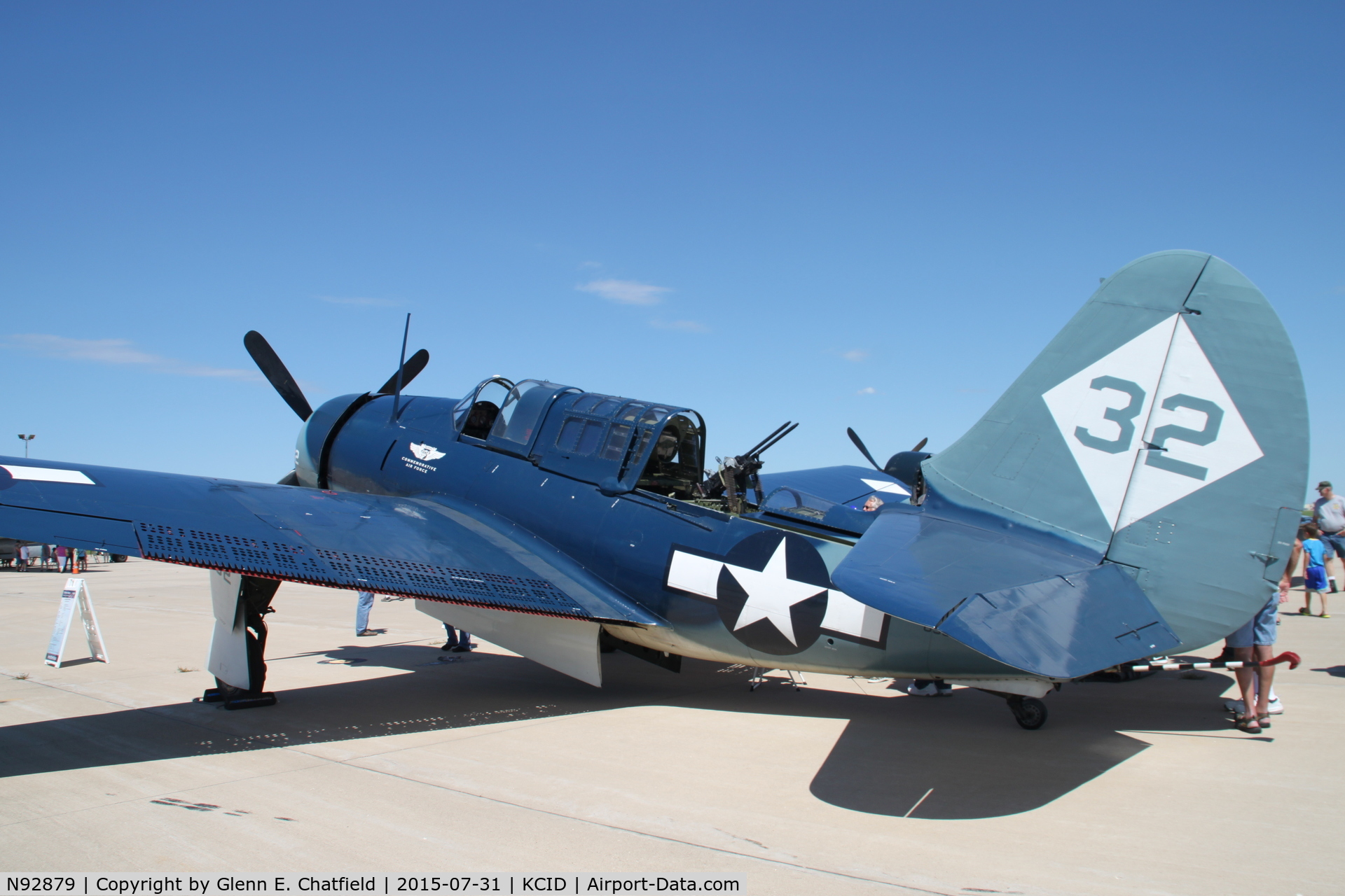 N92879, 1944 Curtiss SB2C-5 Helldiver C/N 83725, Parked for display