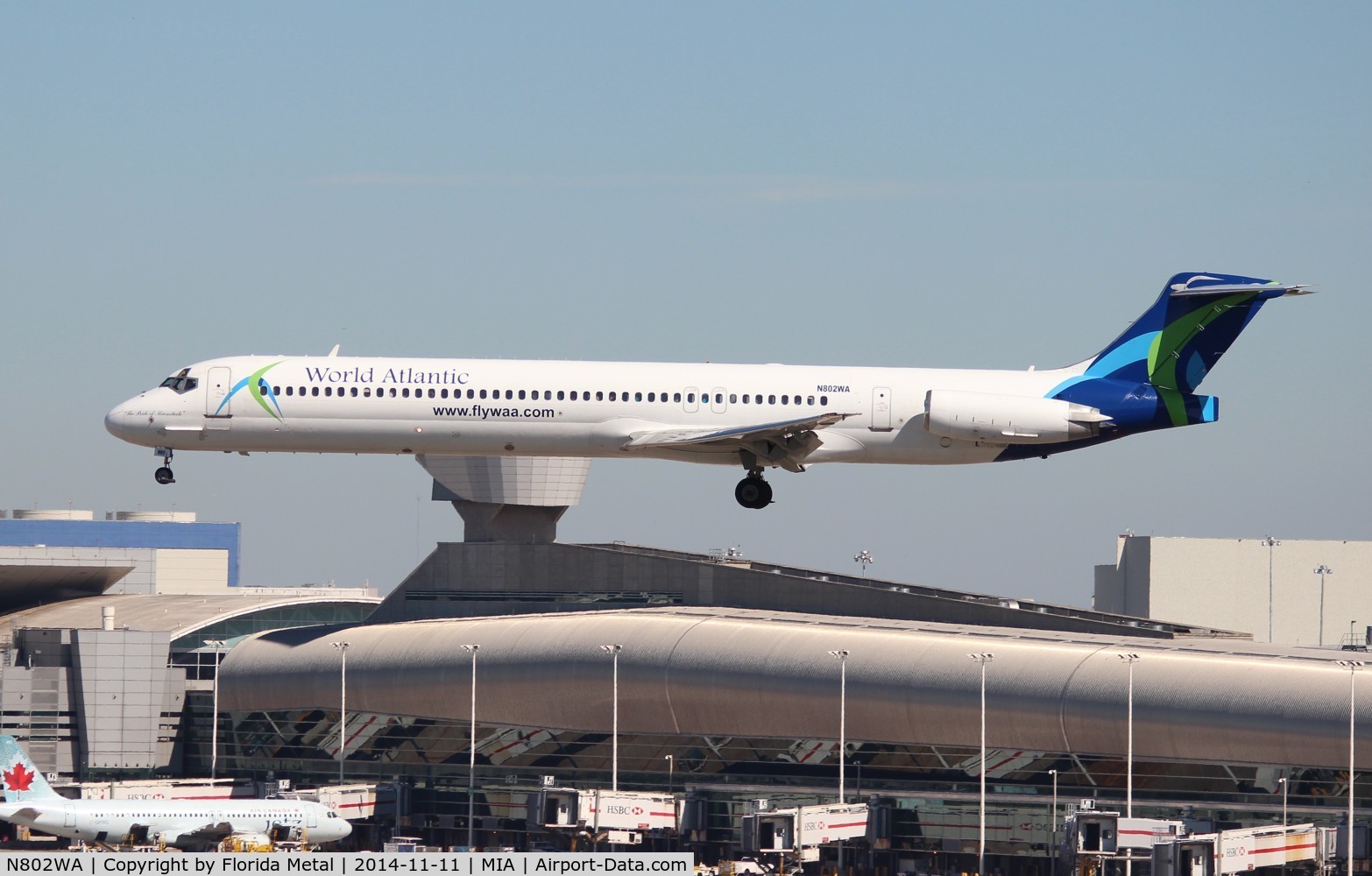 N802WA, 1990 McDonnell Douglas MD-83 (DC-9-83) C/N 53052, World Atlantic