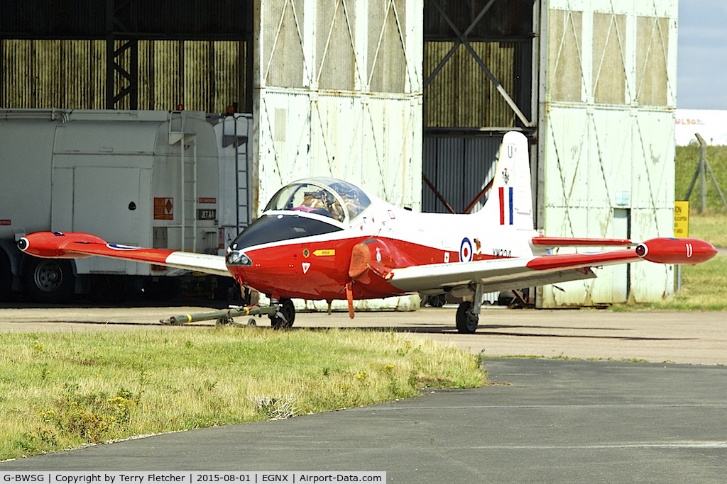 G-BWSG, 1970 BAC 84 Jet Provost T.5 C/N EEP/JP/988, G-BWSG (XW324), 1970 BAC 84 Jet Provost T.5, c/n: EEP/JP/988 at East Midlands