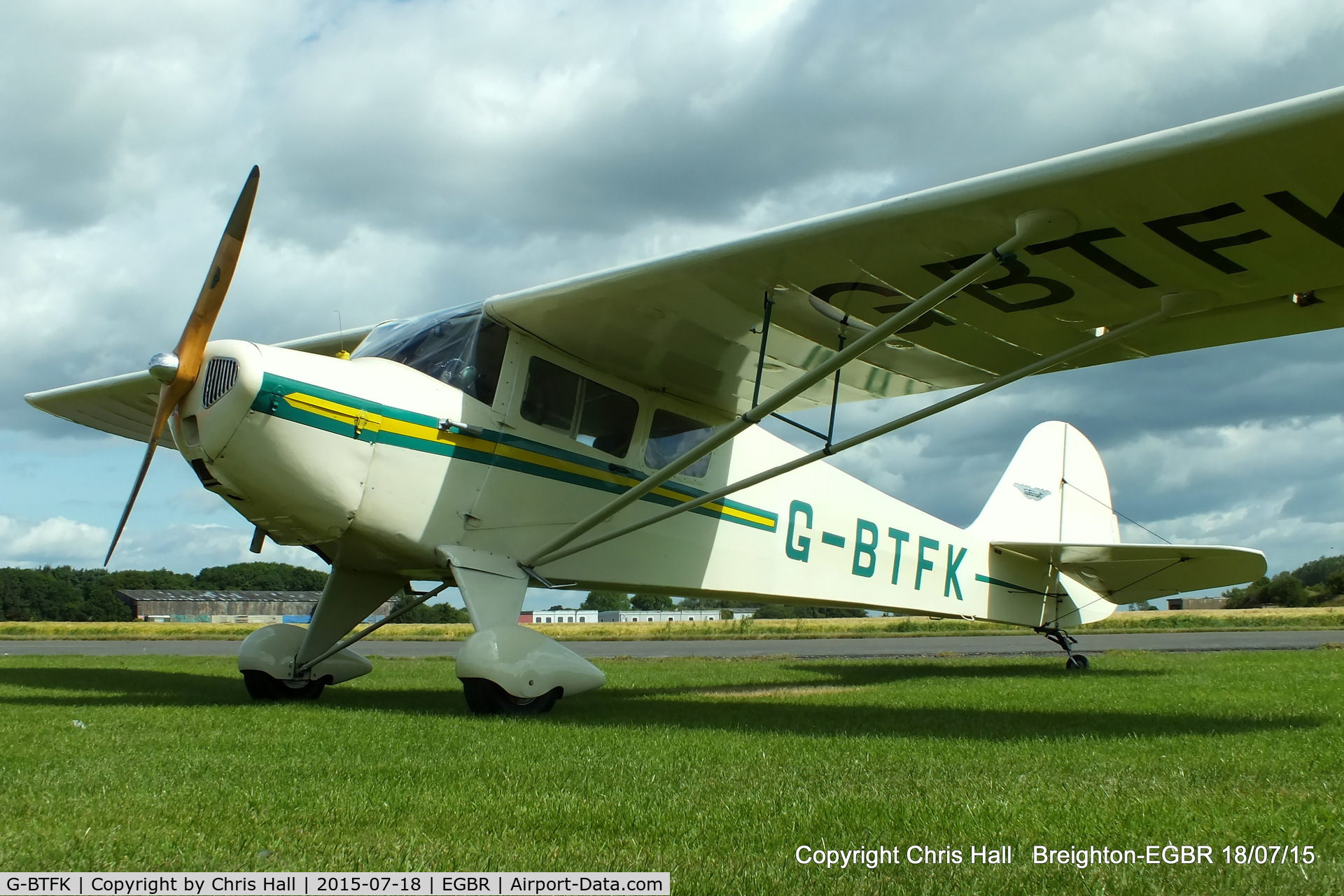 G-BTFK, 1947 Taylorcraft BC-12D Twosome C/N 10540, International Bucker Fest at Breighton