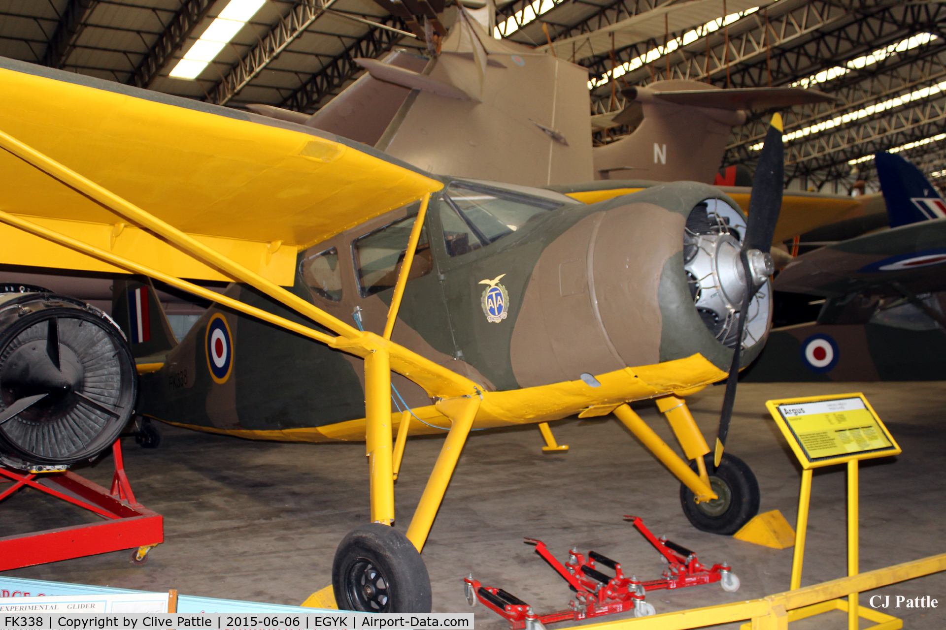 FK338, Fairchild UC-61 Argus I (24W-41A) C/N 347, On display at the Yorkshire Air Museum EGYK