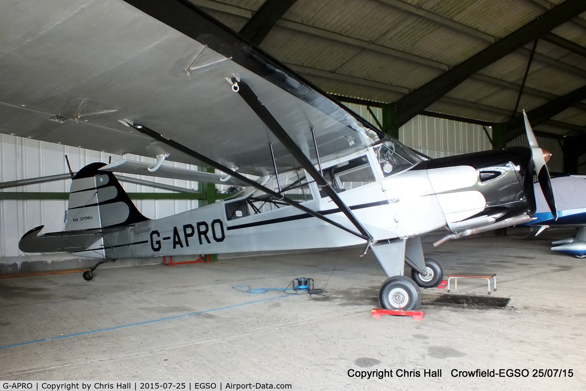 G-APRO, 1952 Auster 6A Tugmaster C/N WJ370, at Crowfield Airfield