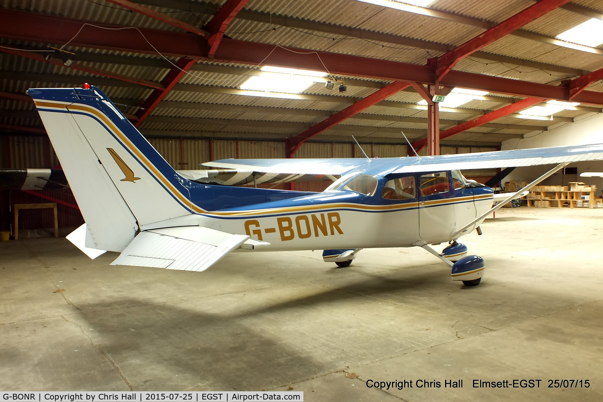 G-BONR, 1977 Cessna 172N Skyhawk C/N 172-68164, at Elmsett Airfield