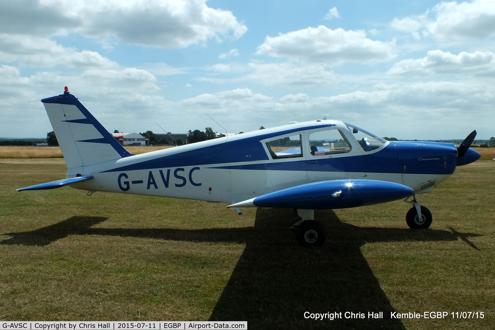 G-AVSC, 1967 Piper PA-28-180 Cherokee C/N 28-4193, at Kemble