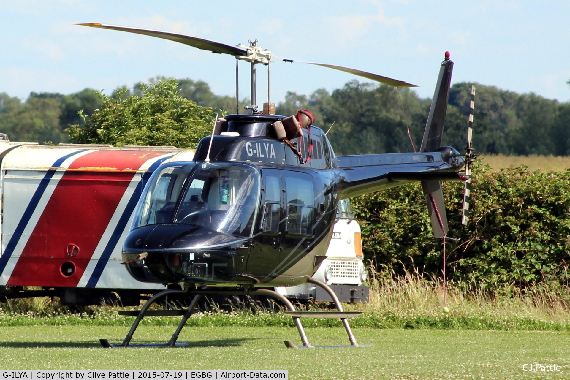 G-ILYA, 1968 Bell 206B JetRanger II C/N 8038, At Leicester EGBG