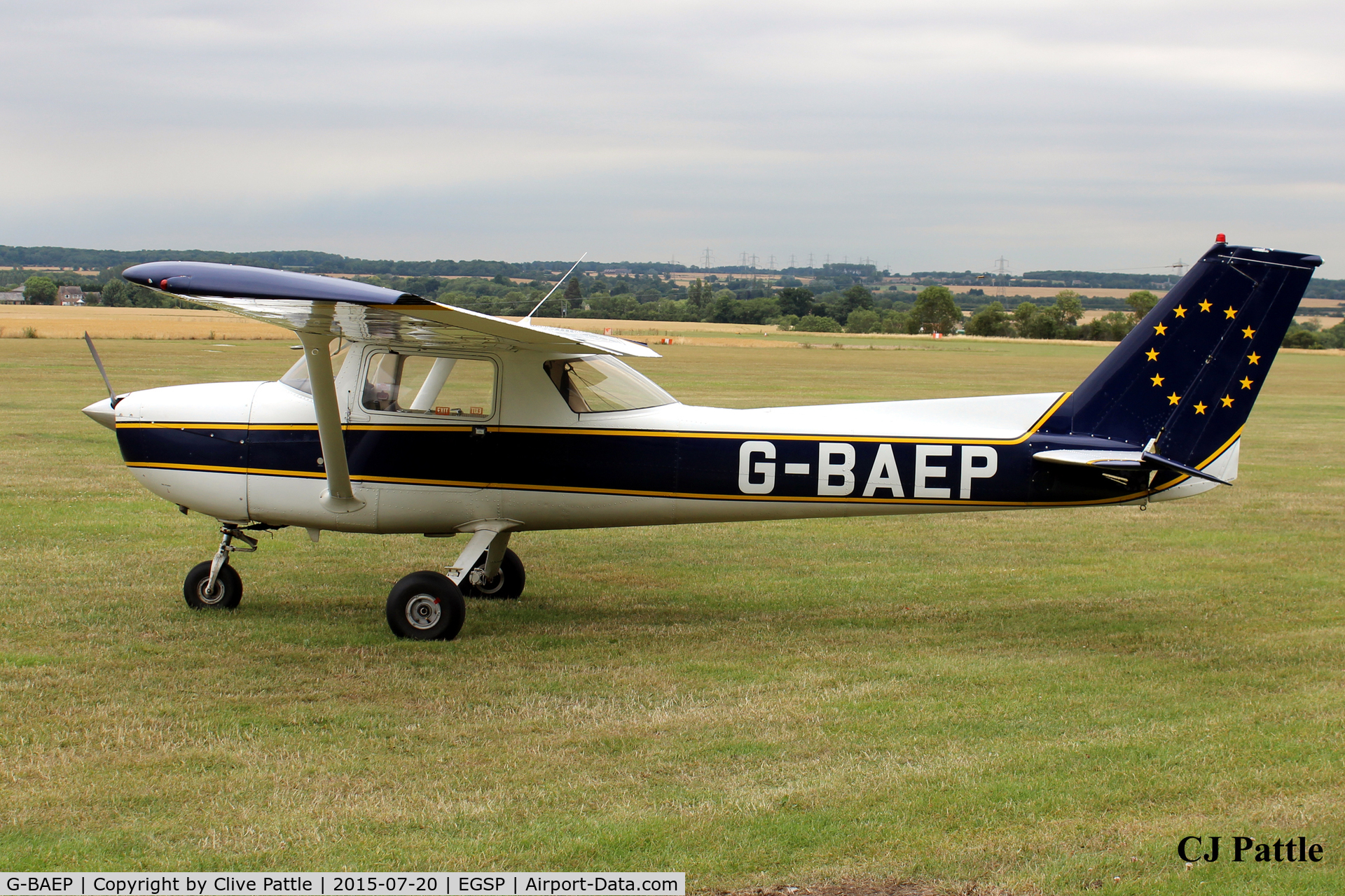 G-BAEP, 1972 Reims FRA150L Aerobat C/N 0170, Parked up at Sibson EGSP