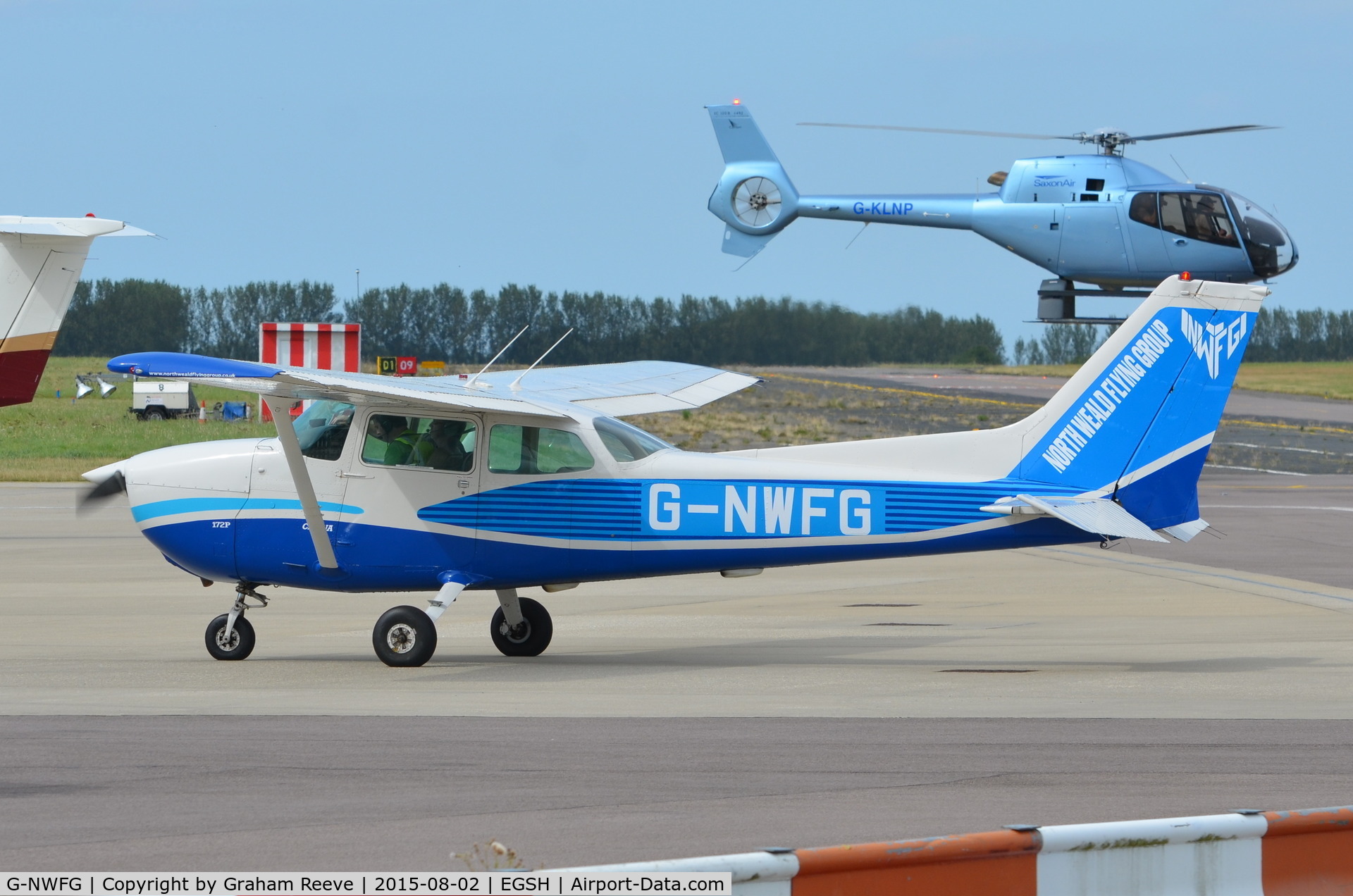 G-NWFG, 1981 Cessna 172P C/N 172-74192, About to depart from Norwich.