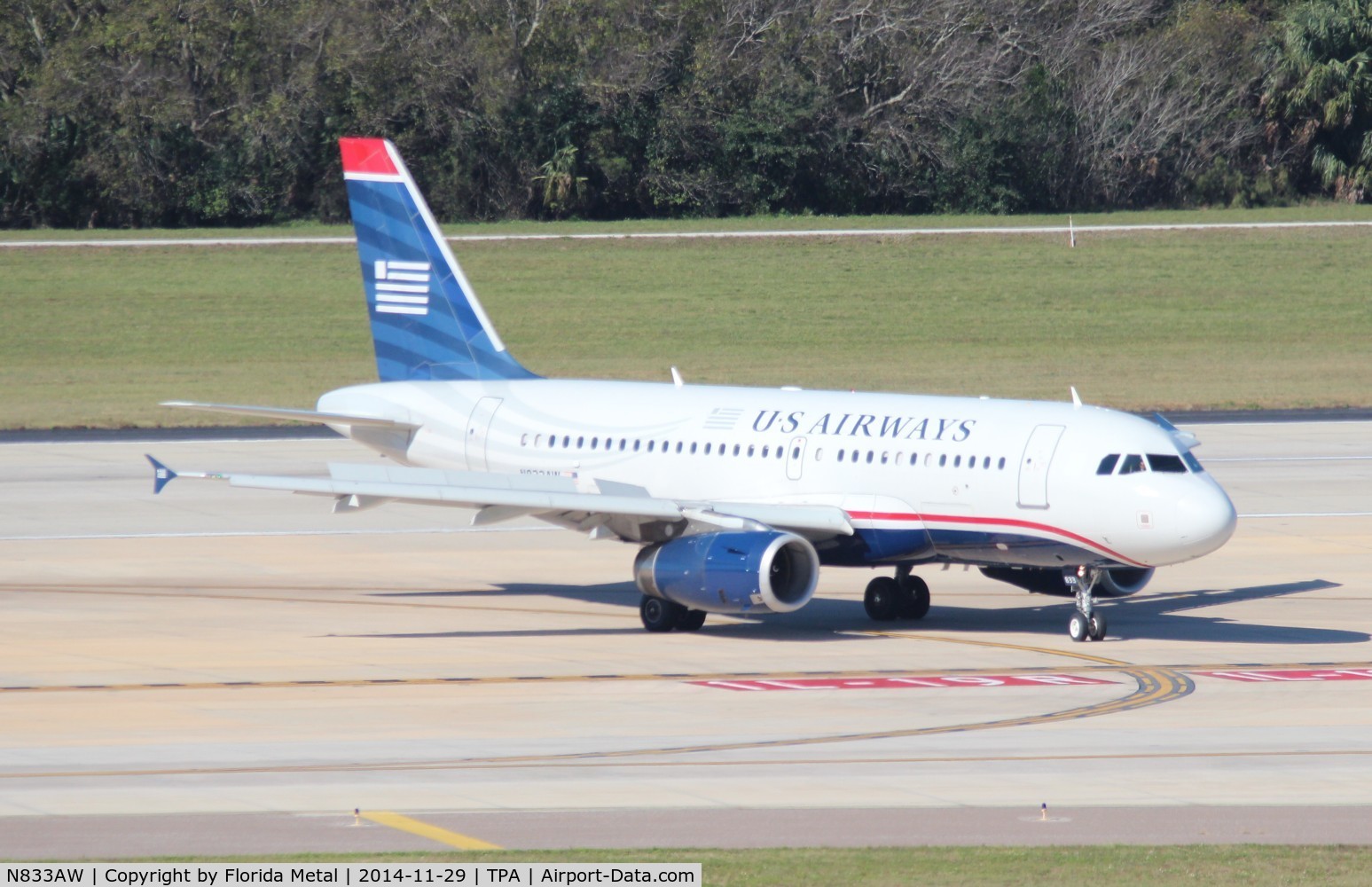 N833AW, 2002 Airbus A319-132 C/N 1844, USAirways