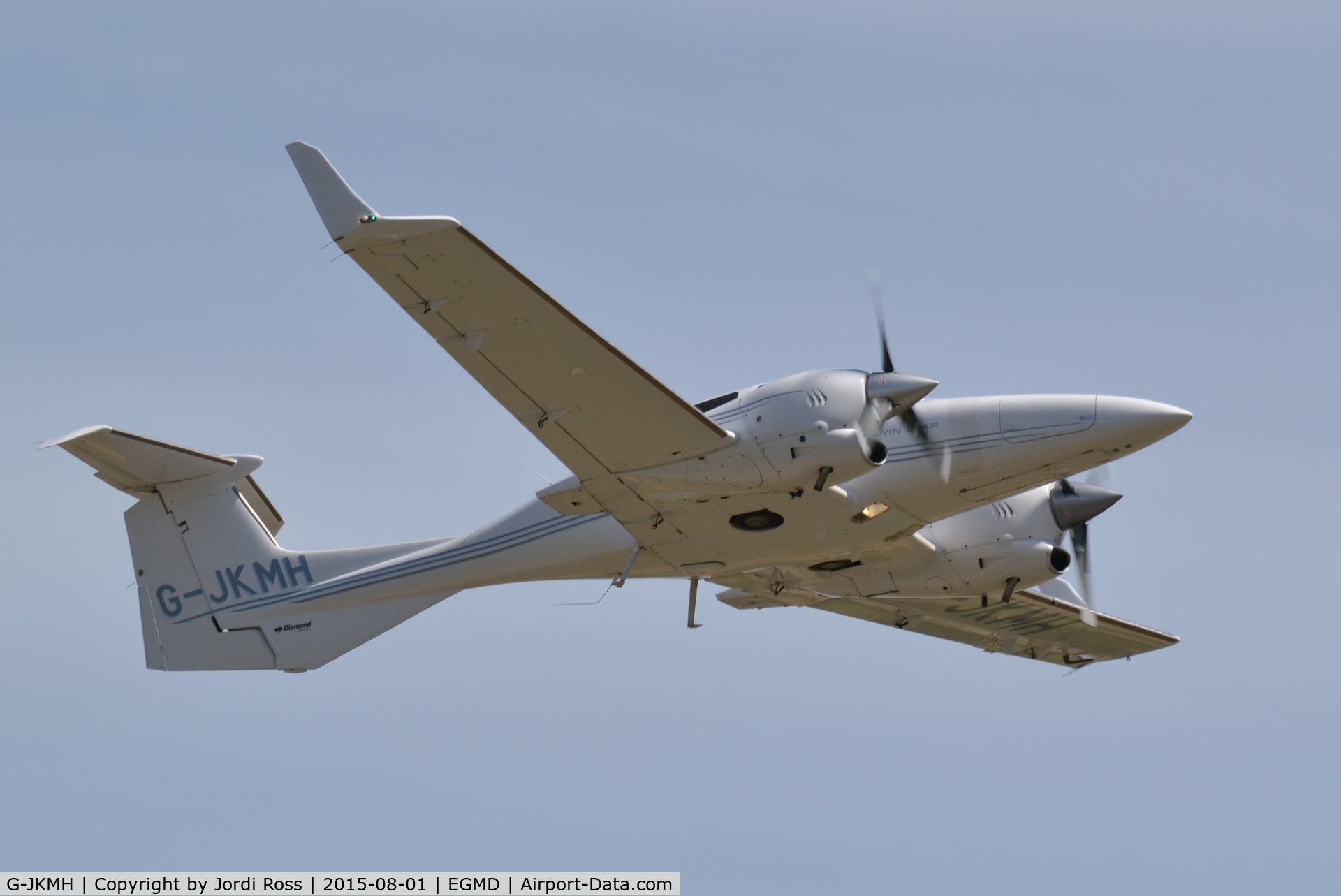 G-JKMH, 2006 Diamond DA-42 Twin Star C/N 42.168, Training flight at Lydd. Shoreham based