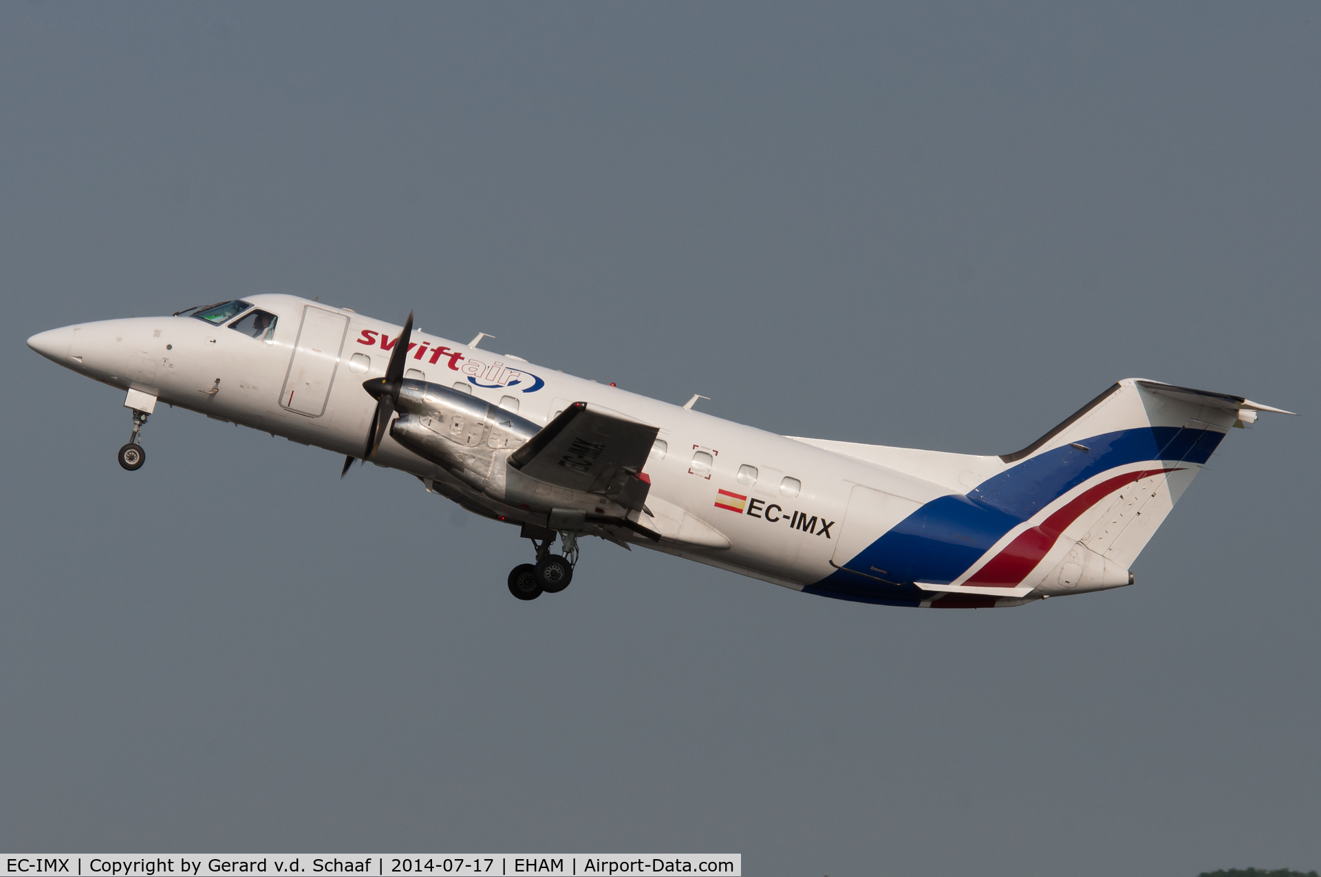 EC-IMX, Embraer EMB-120(ERF) Brasilia C/N 120158, Schiphol, July 2014