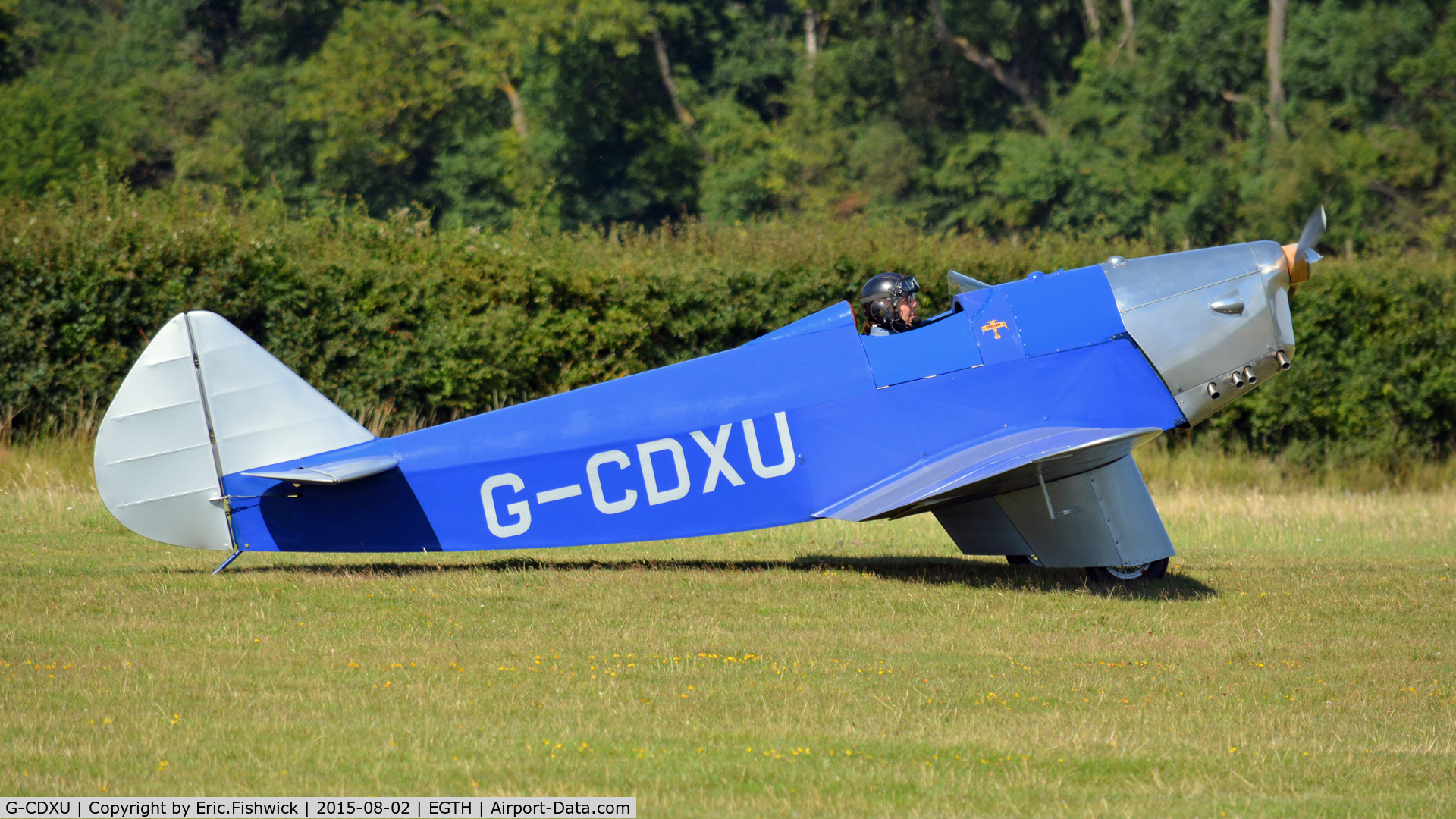 G-CDXU, 2006 Chilton DW1A C/N PFA 225-12038, 2. G-CDXU preparing to join the Air Race at The Shuttleworth Wings and Wheels Airshow, Aug. 2015.