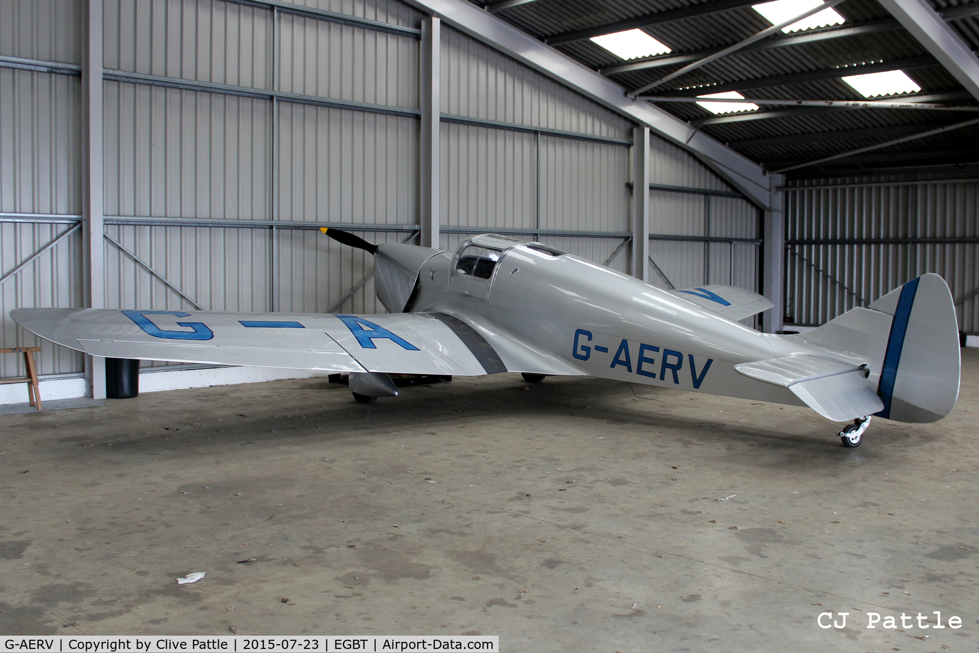 G-AERV, 1936 Miles M11A Whitney Straight C/N 307, Hangared at Turweston airfield EGBT