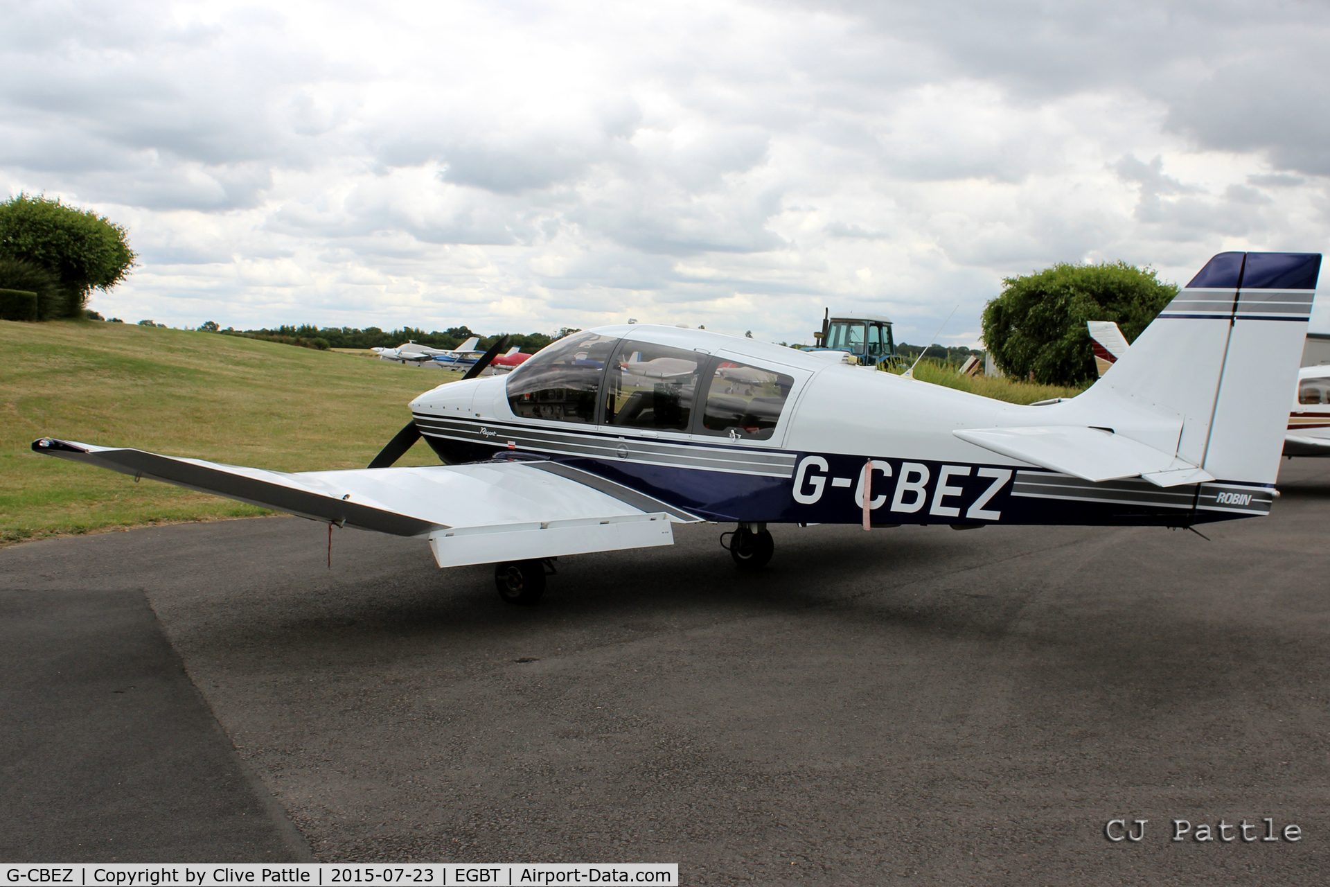 G-CBEZ, 2002 Robin DR-400-180 Regent Regent C/N 2511, Parked at Turweston Aerodrome EGBT