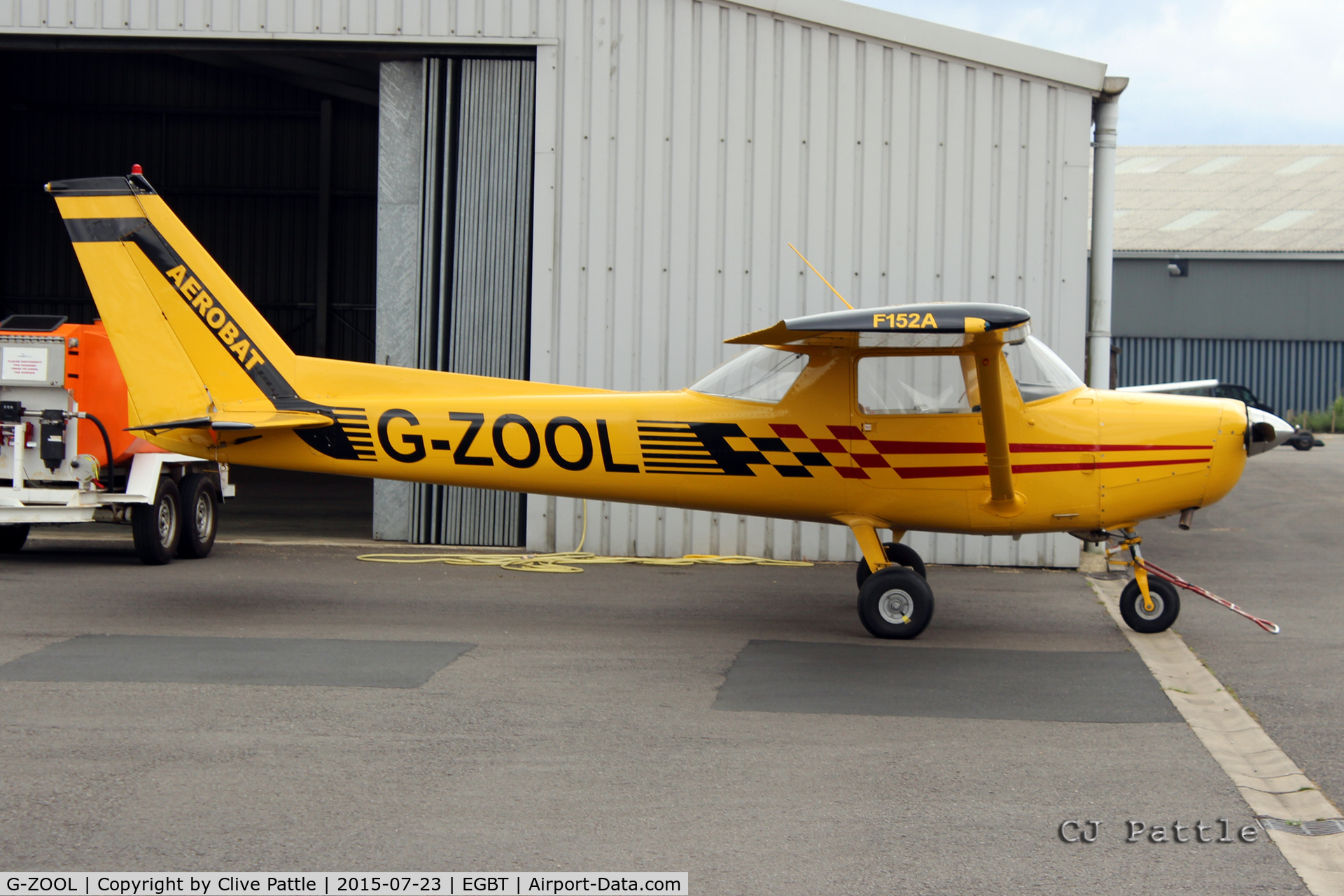 G-ZOOL, 1979 Reims FA152 Aerobat C/N 0357, Parked up at Turweston Aerodrome EGBT