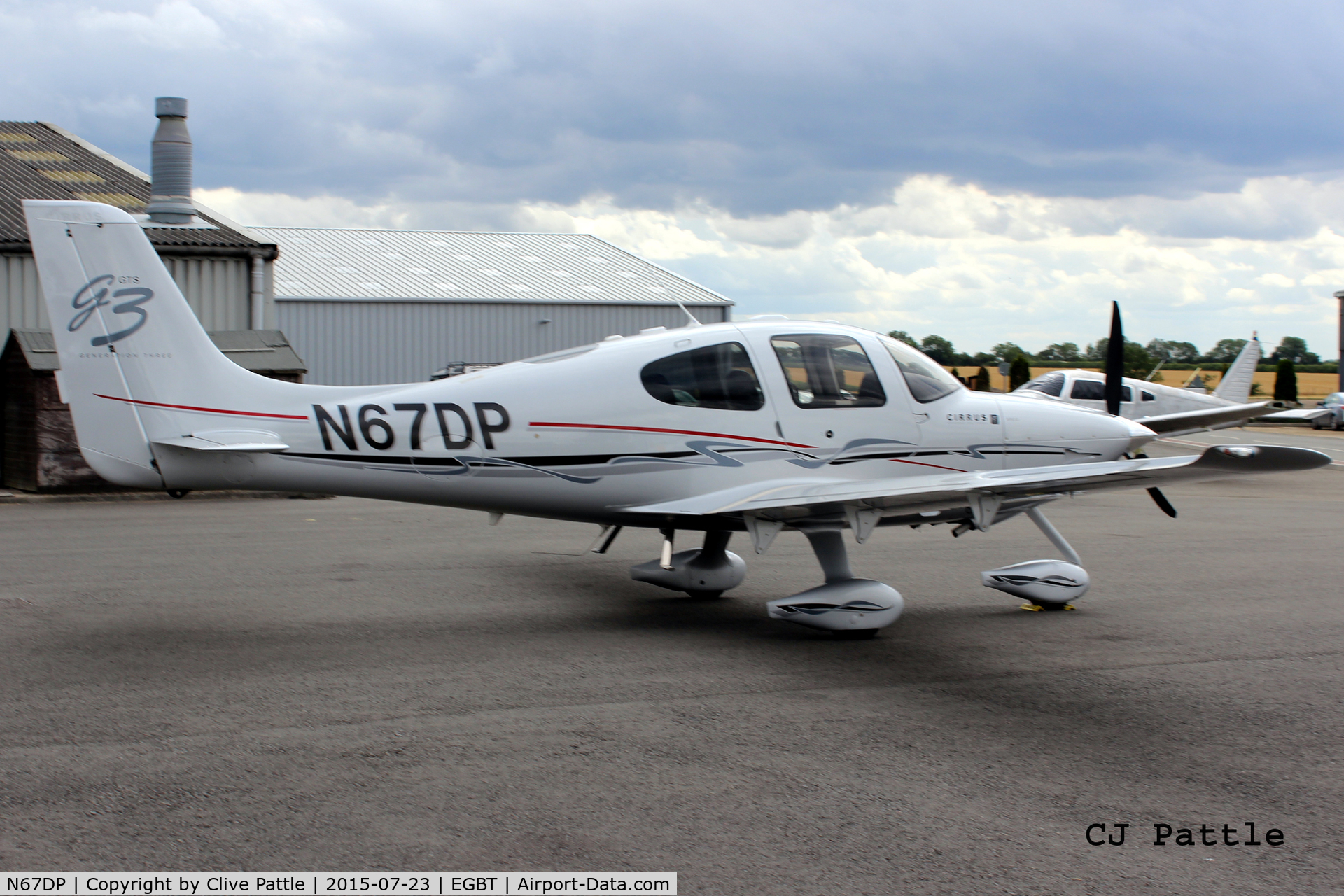 N67DP, 2008 Cirrus SR22 G3 GTS C/N 2933, Parked up at Turweston Aerodrome EGBT
