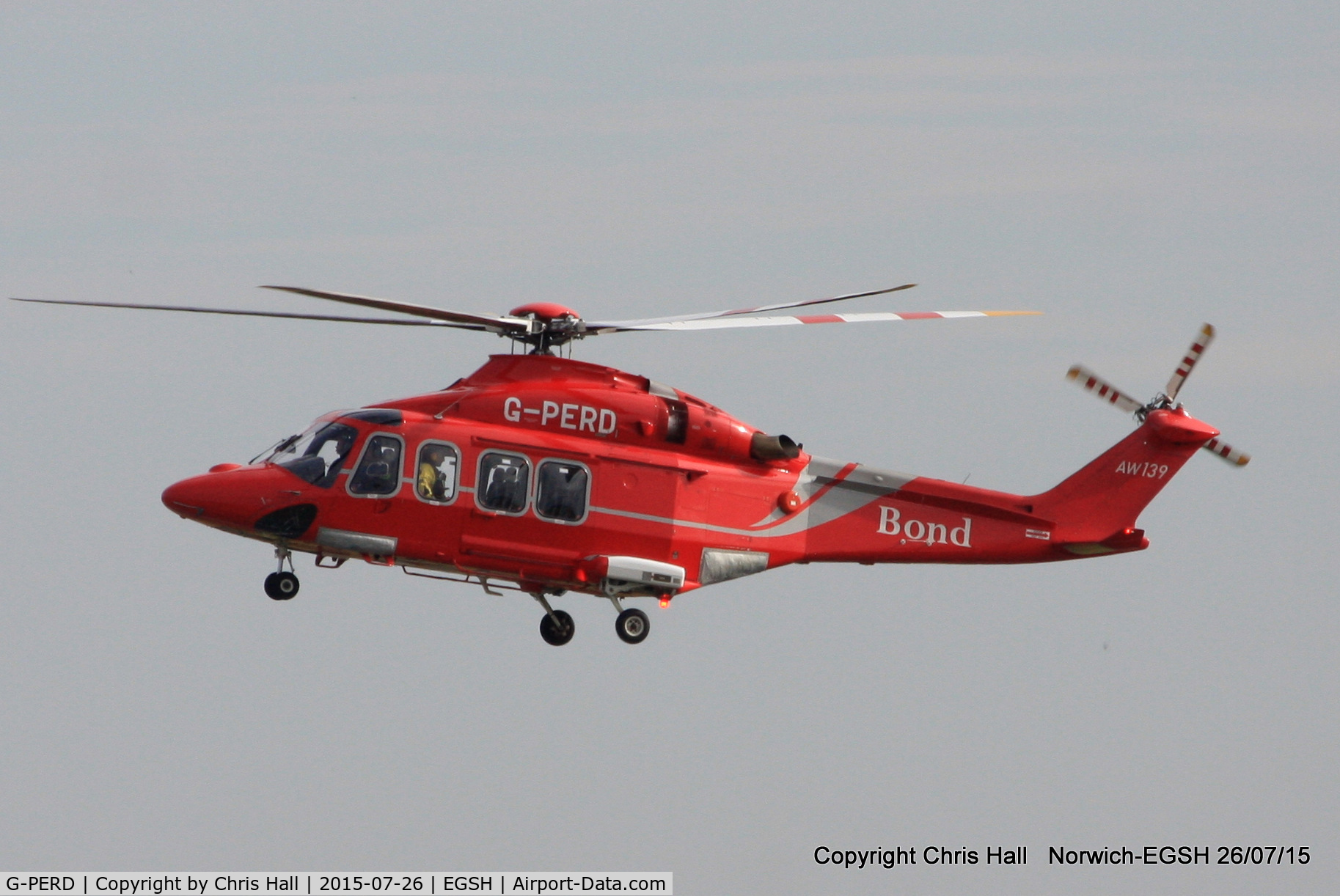 G-PERD, 2012 AgustaWestland AW-139 C/N 41270, Bond Offshore Helicopters Ltd