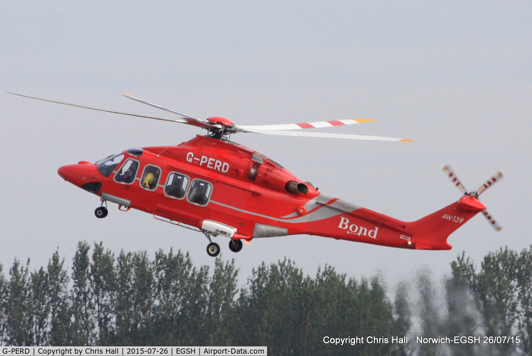 G-PERD, 2012 AgustaWestland AW-139 C/N 41270, Bond Offshore Helicopters Ltd