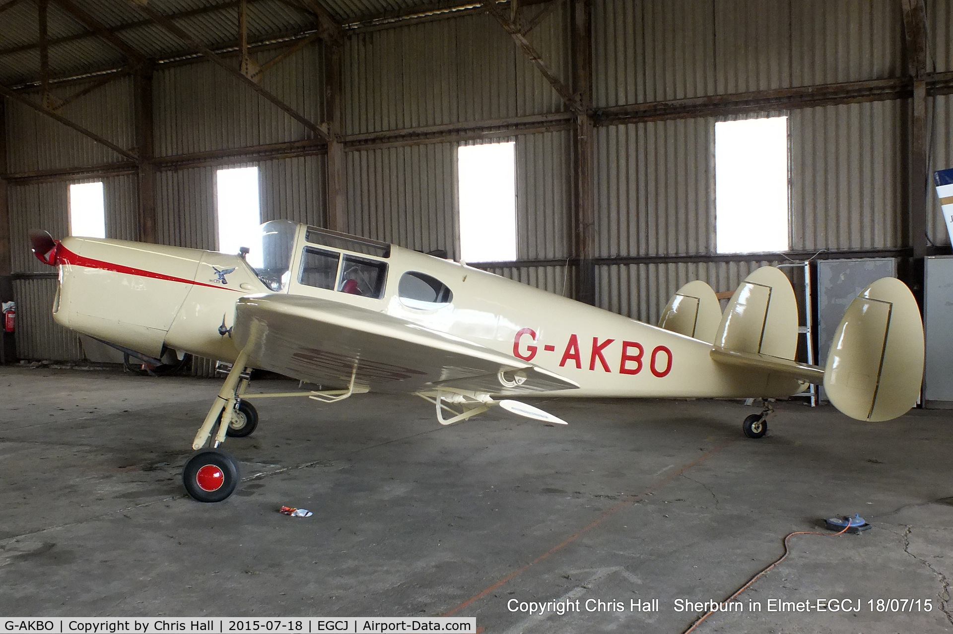 G-AKBO, 1947 Miles M38 Messenger 2A C/N 6378, at Sherburn in Elmet