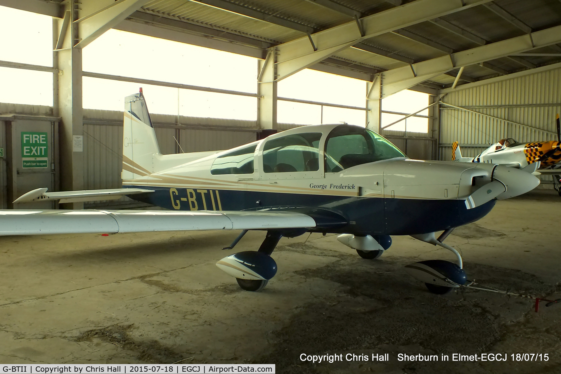 G-BTII, 1979 Gulfstream American AA-5B Tiger C/N AA5B-1256, at Sherburn in Elmet