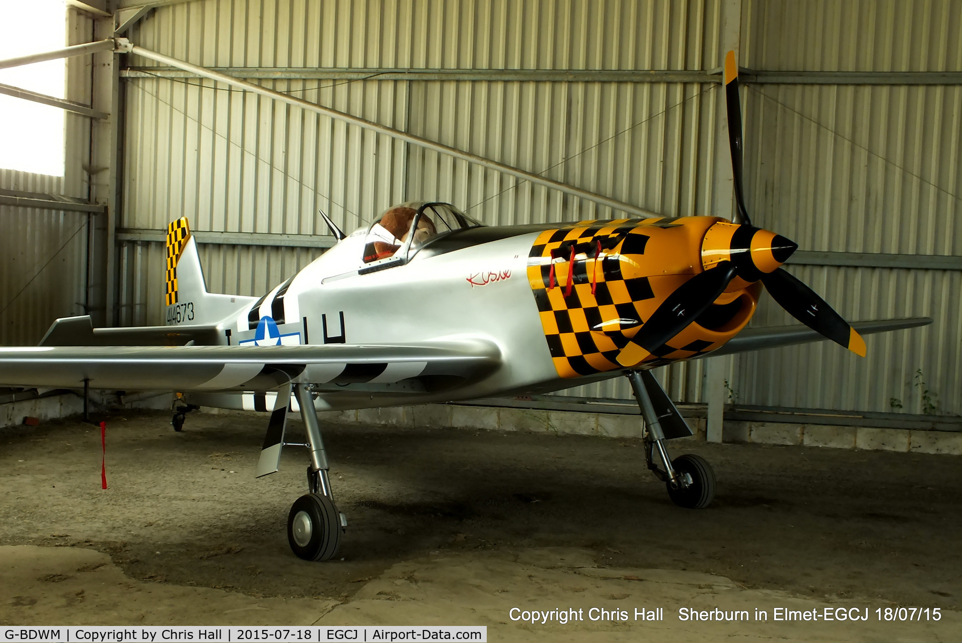 G-BDWM, 1990 Bonsall DB1 Mustang C/N PFA 073-10200, at Sherburn in Elmet