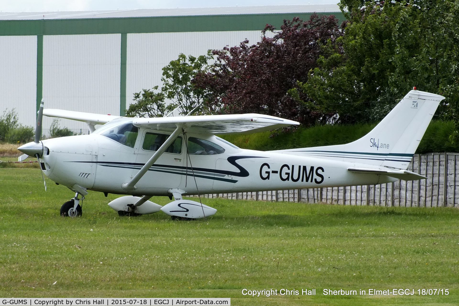 G-GUMS, 1973 Cessna 182P Skylane C/N 182-61643, at Sherburn in Elmet