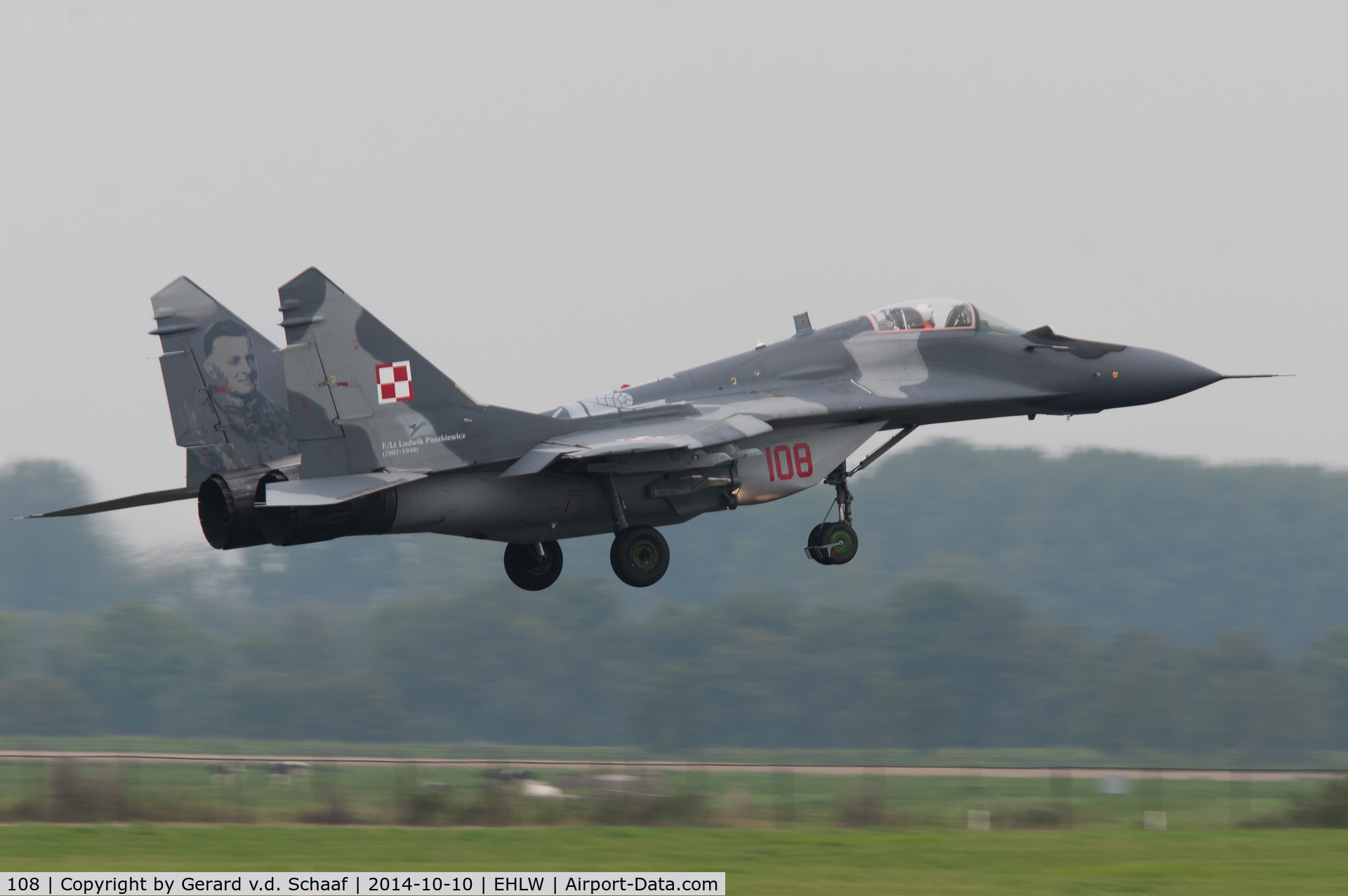 108, 1990 Mikoyan-Gurevich MiG-29A C/N 2960535108, Leeuwarden, October 2014