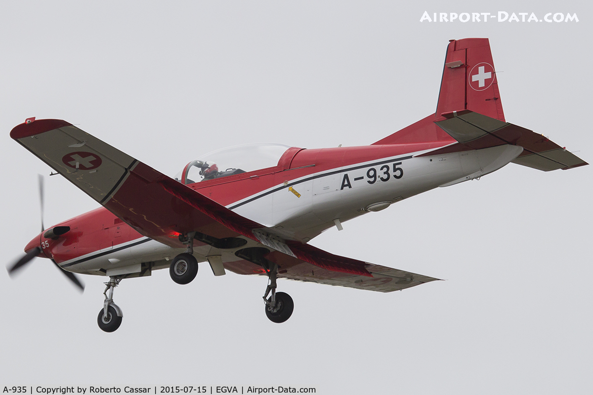 A-935, 1983 Pilatus PC-7 Turbo Trainer C/N 343, Fairford