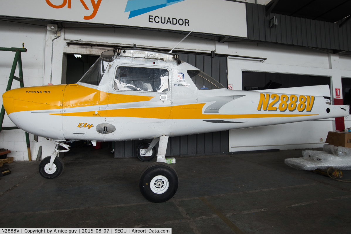 N2888V, 1974 Cessna 150M C/N 15076312, Just arrived by container in Guayaquil, Ecuador. Will be re-flagged as a local aircraft and used by Sky Ecuador flight school.