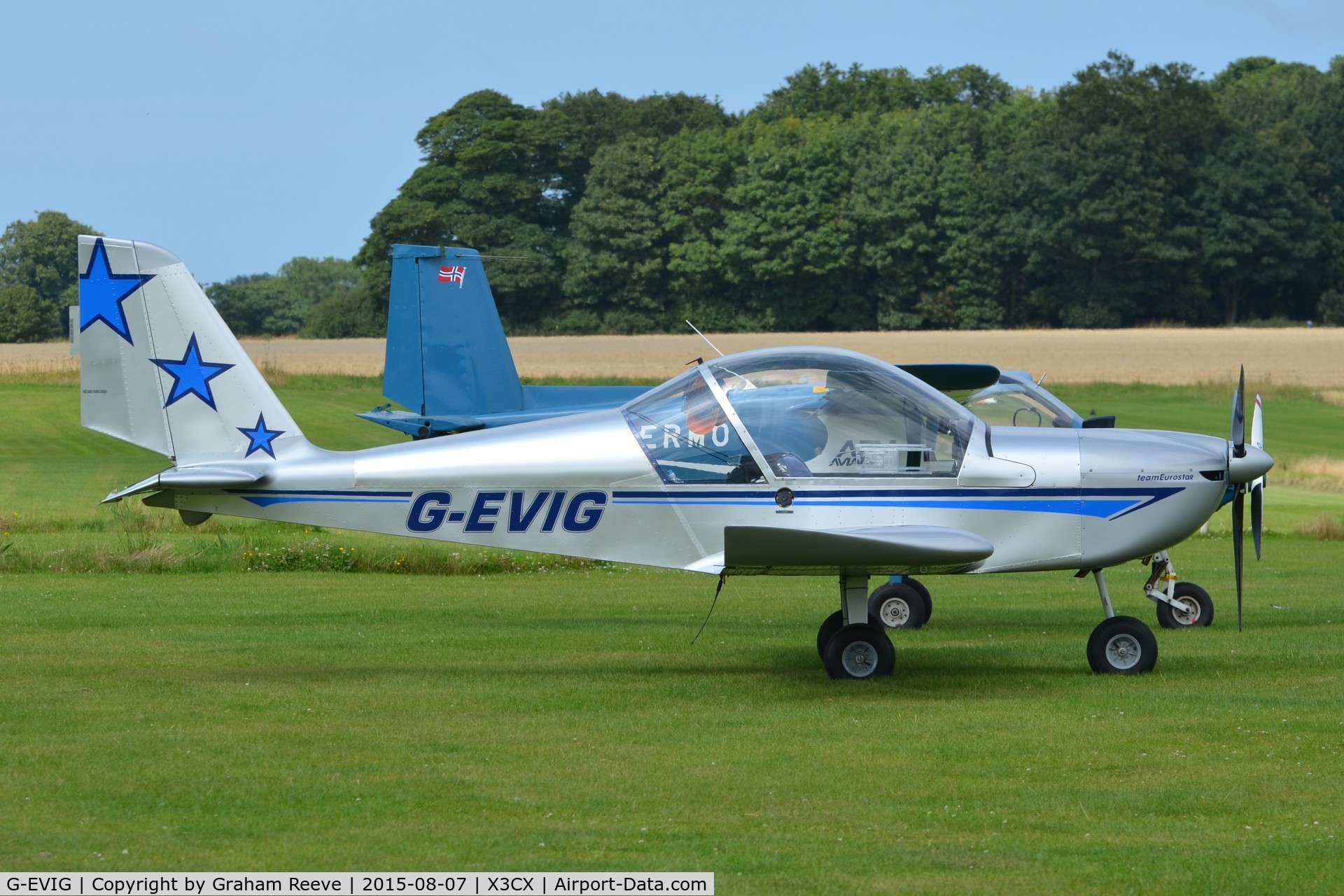 G-EVIG, 2007 Cosmik EV-97 TeamEurostar UK C/N 2930, Parked at Northrepps.