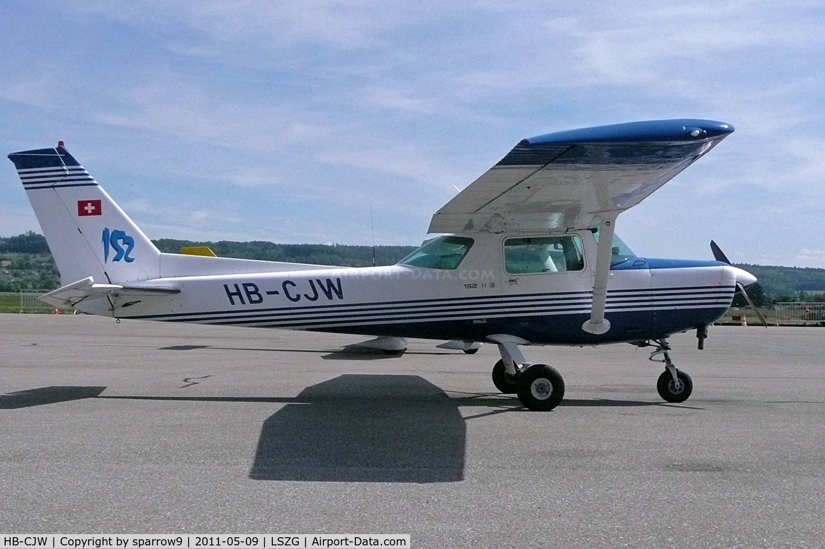 HB-CJW, 1979 Cessna 152 C/N 15283388, at rest