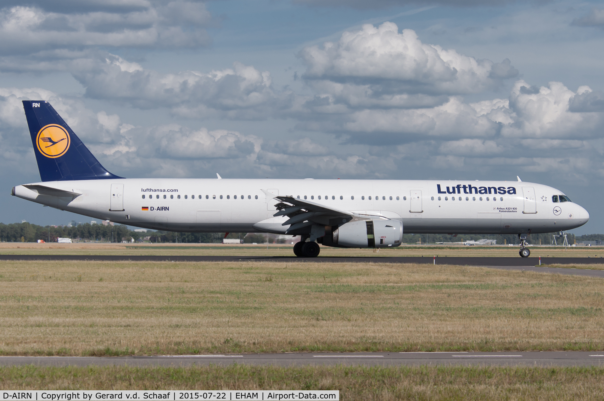 D-AIRN, 1995 Airbus A321-131 C/N 0560, Schiphol, July 2015