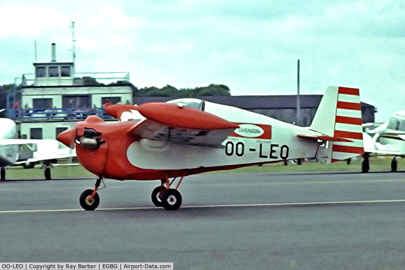 OO-LEO, 1962 Tipsy T-66S Nipper 2 C/N 62, Tipsy T.66 Nipper II [62] Leicester~G 04/07/1981. From a slide.