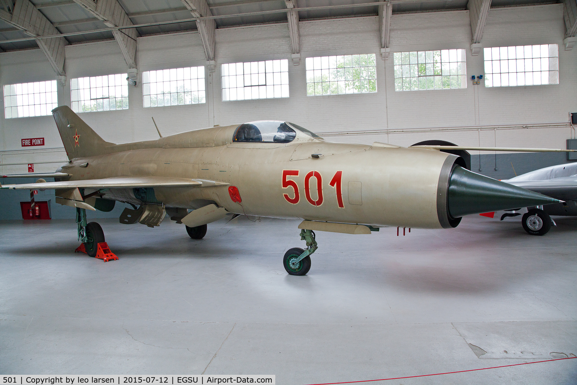 501, 1964 Mikoyan-Gurevich MiG-21PF C/N 760501, Duxford 12.7.15