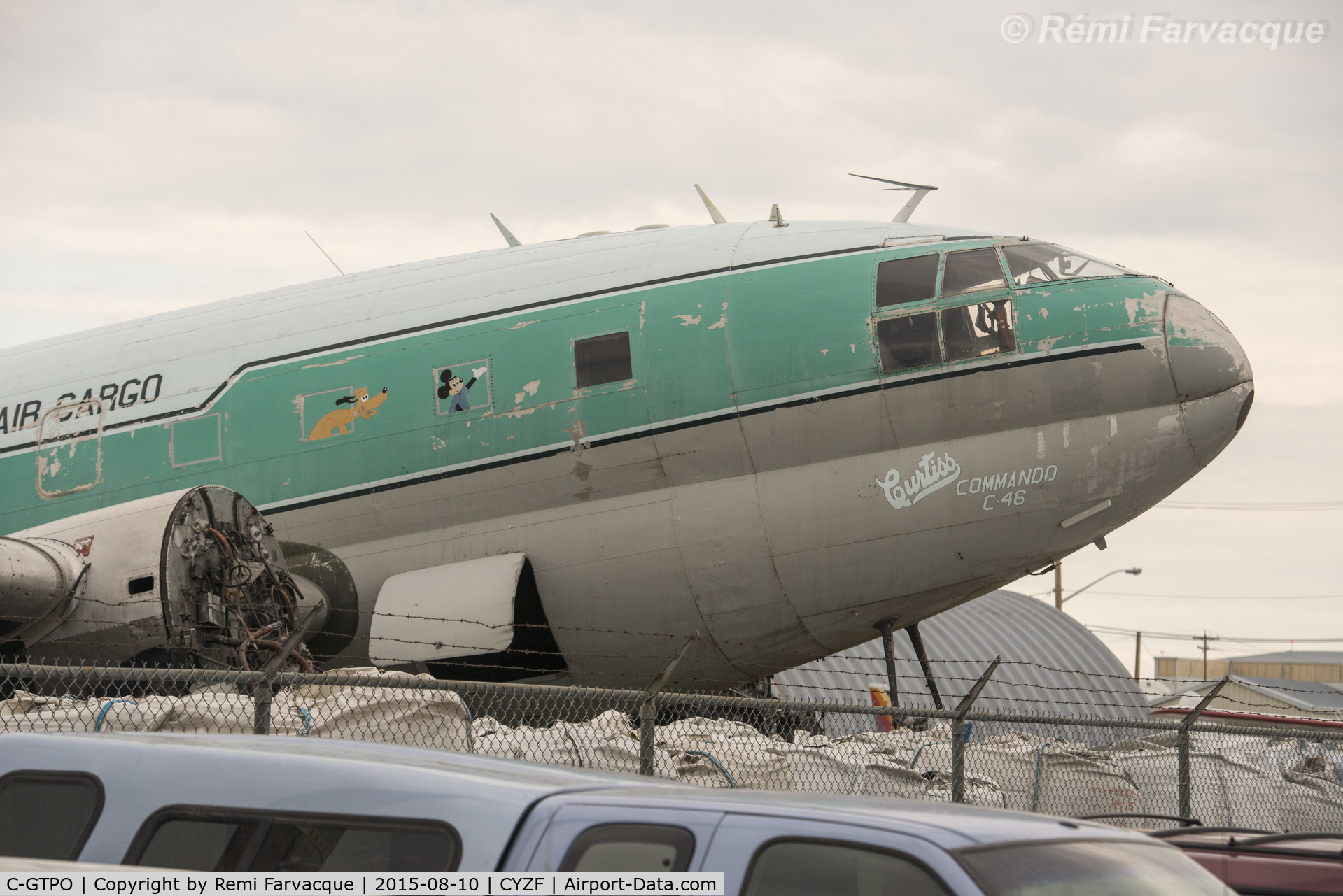 C-GTPO, 1944 Curtiss C-46F Commando C/N 22556, Sadly, being parted out.
