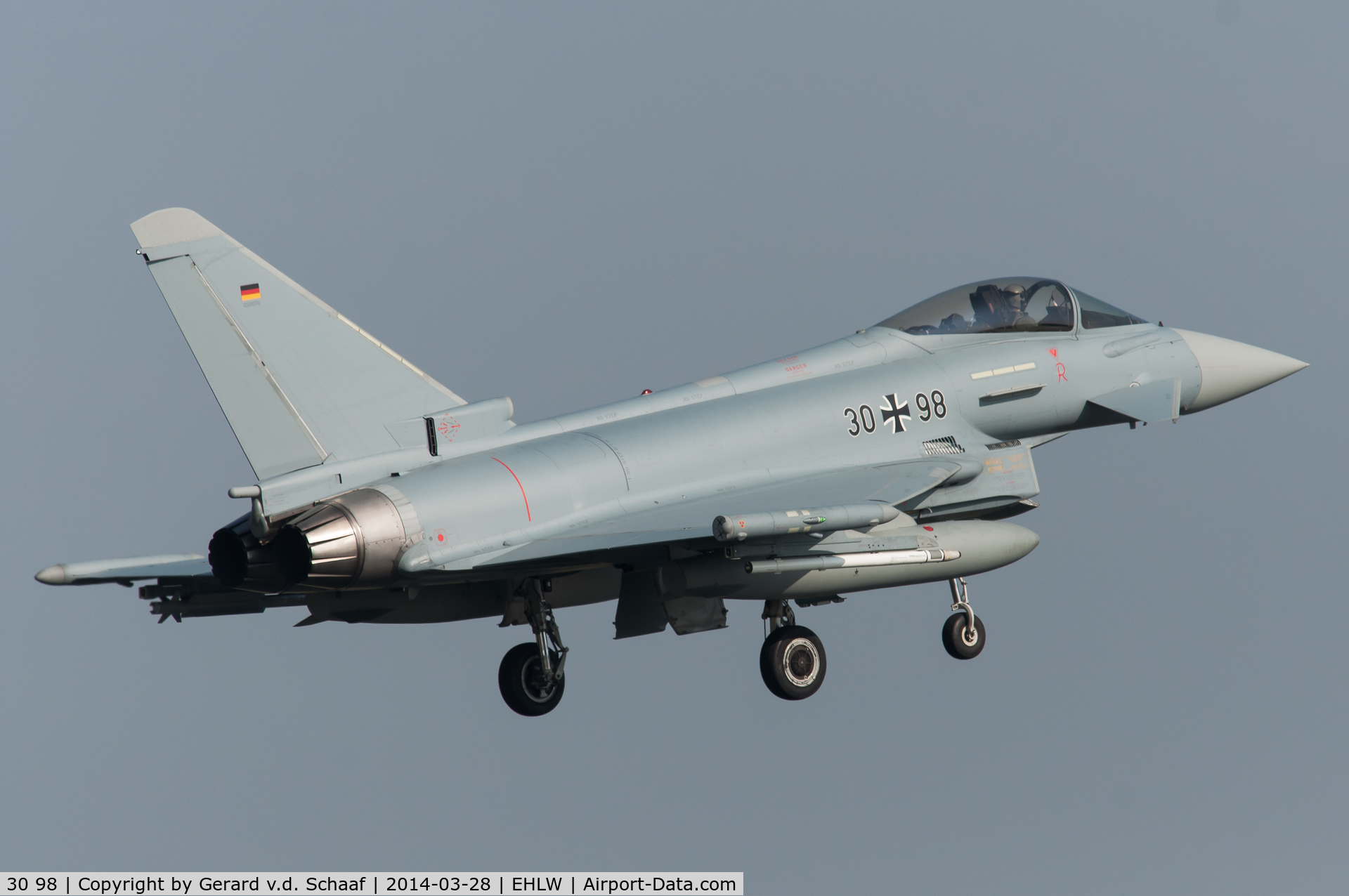 30 98, Eurofighter EF-2000 Typhoon S C/N GS076, Leeuwarden, March 2014