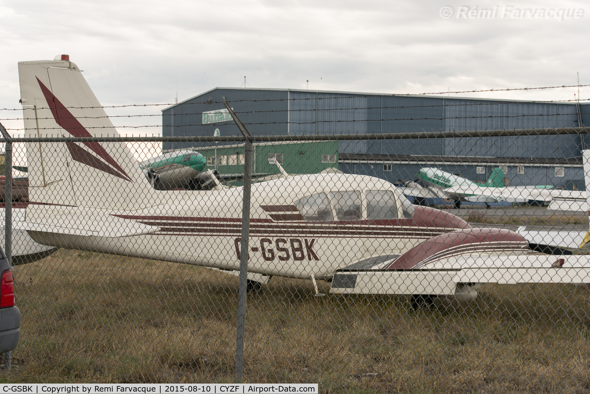 C-GSBK, 1965 Piper PA-23-250 C/N 27-2857, Appears to be getting parted out, at Ursus Aviation yard.