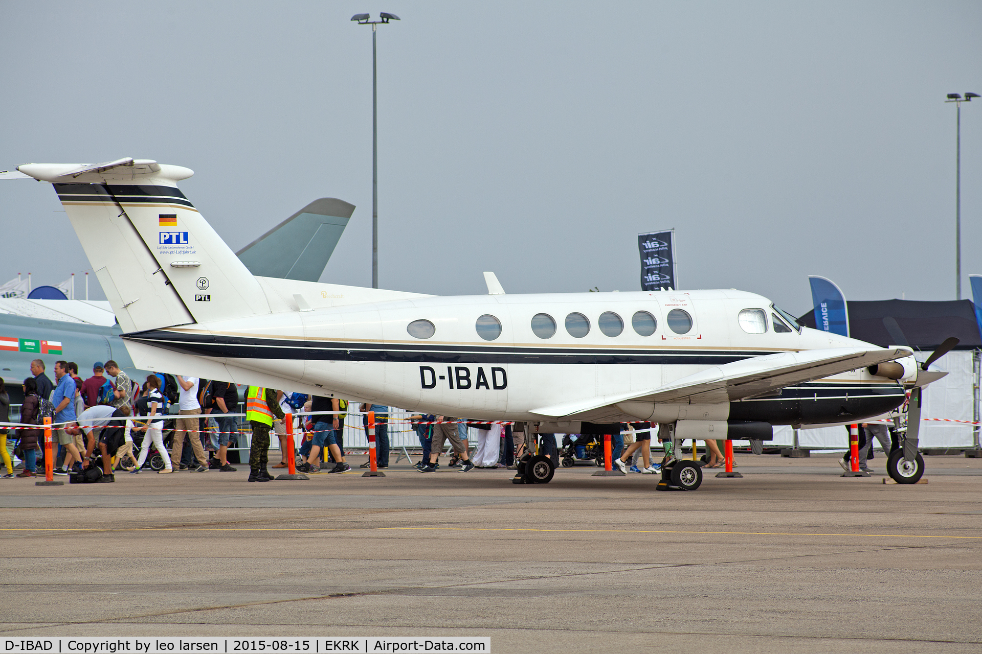 D-IBAD, 1985 Beech B200 Super King Air King Air C/N BB-1229, Roskilde Air Show 15.8.15