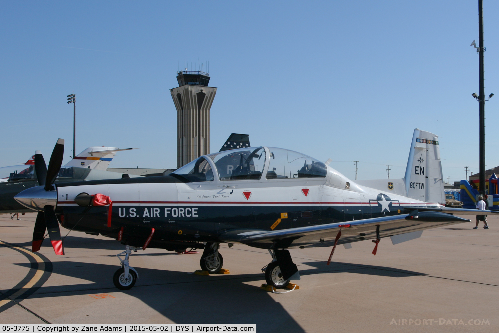 05-3775, 2005 Raytheon T-6A Texan II C/N PT-327, At the 2014 Big Country Airshow - Dyess AFB, TX