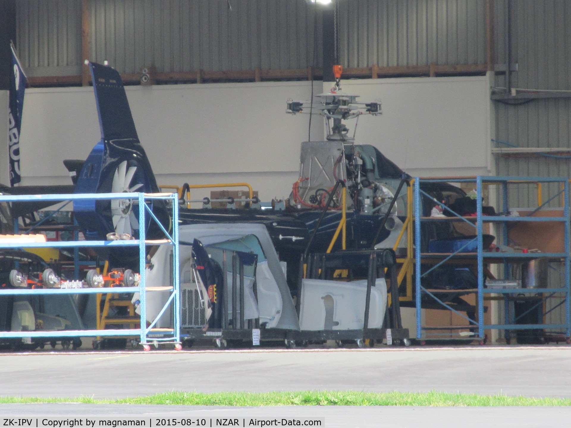 ZK-IPV, 2015 Airbus Helicopters EC-130T-2 C/N 8145, undergoing maintenance in airbus hangar