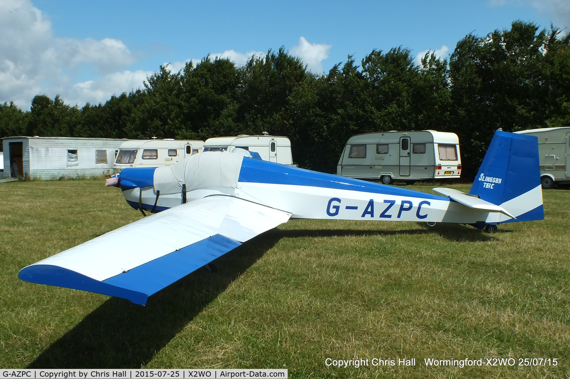 G-AZPC, 1972 Slingsby T-61C Falke C/N 1767, at Wormingford airfield