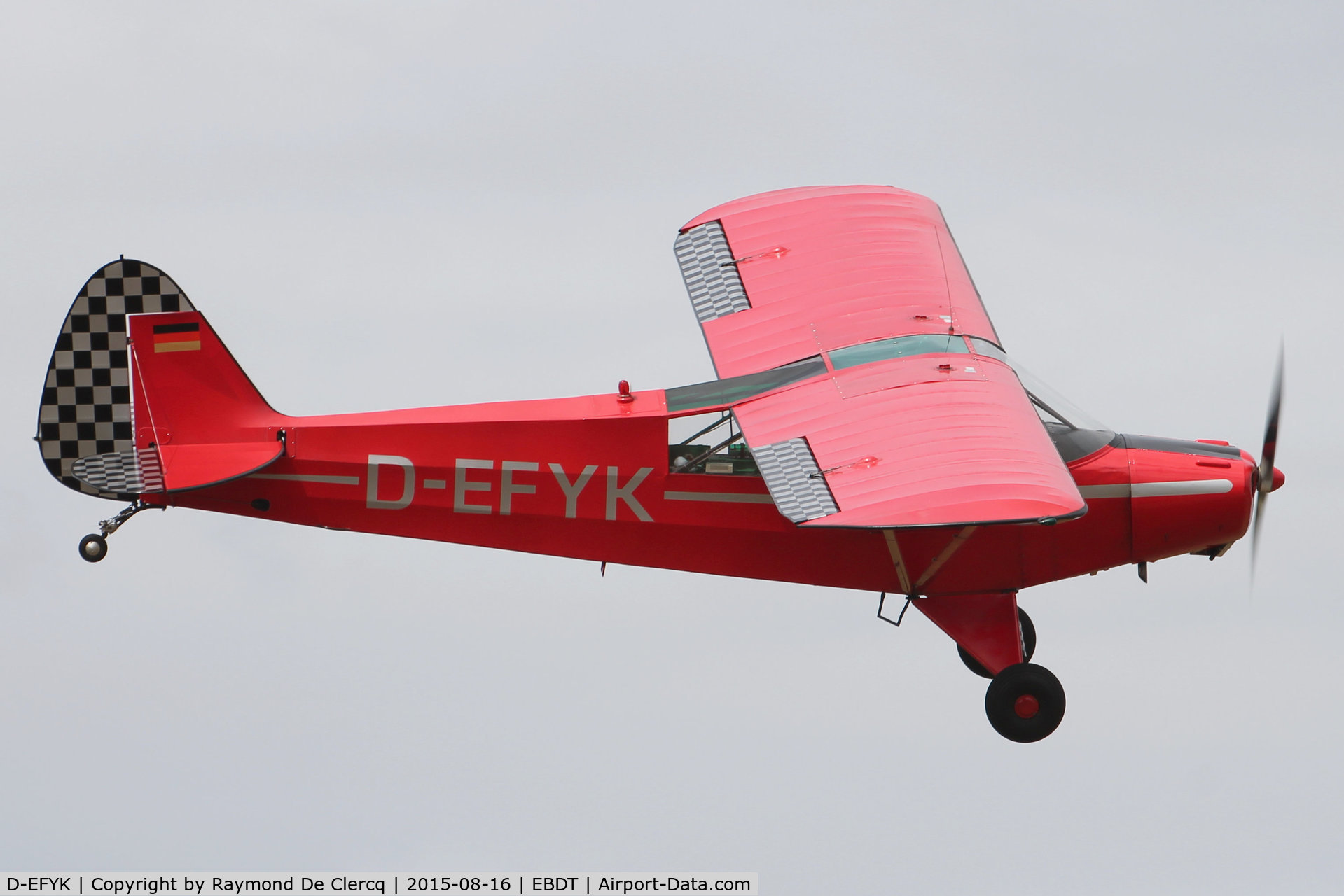D-EFYK, 1954 Piper L-18C Super Cub C/N 18-3424, Oldtimer Fly-in Schaffen 2015.
