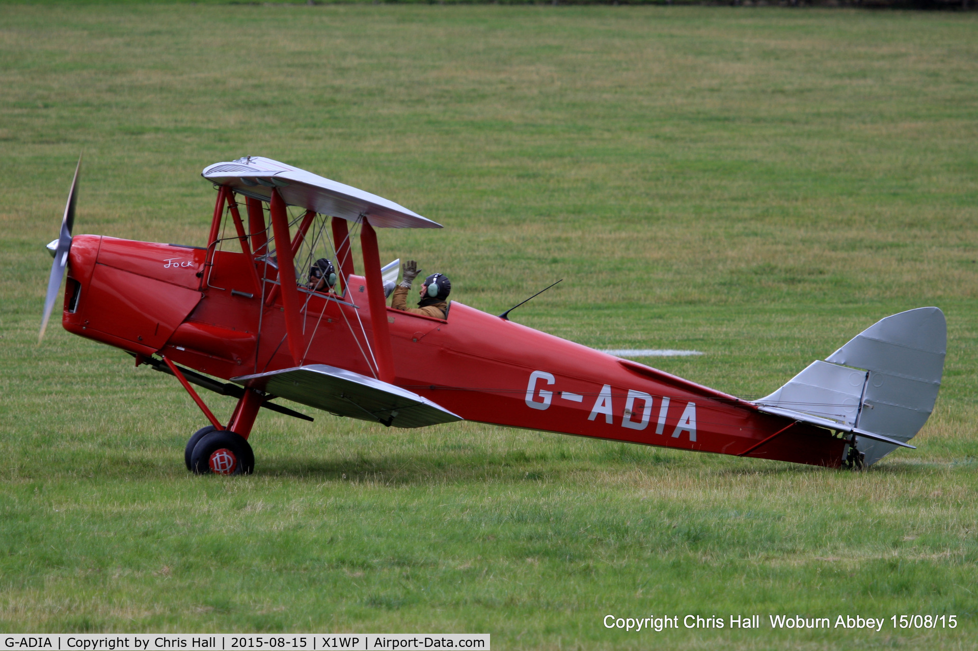 G-ADIA, 1935 De Havilland DH-82A Tiger Moth II C/N 3368, International Moth Rally at Woburn Abbey 15/08/15