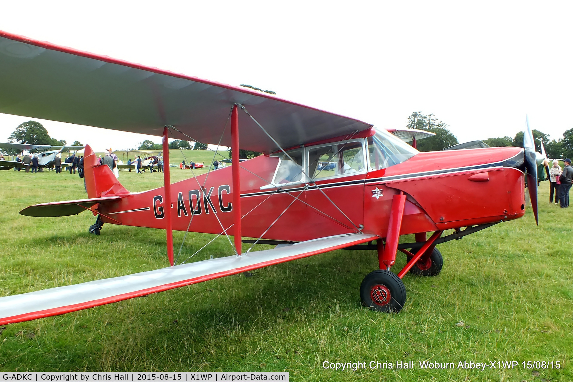 G-ADKC, 1936 De Havilland DH.87B Hornet Moth C/N 8064, International Moth Rally at Woburn Abbey 15/08/15