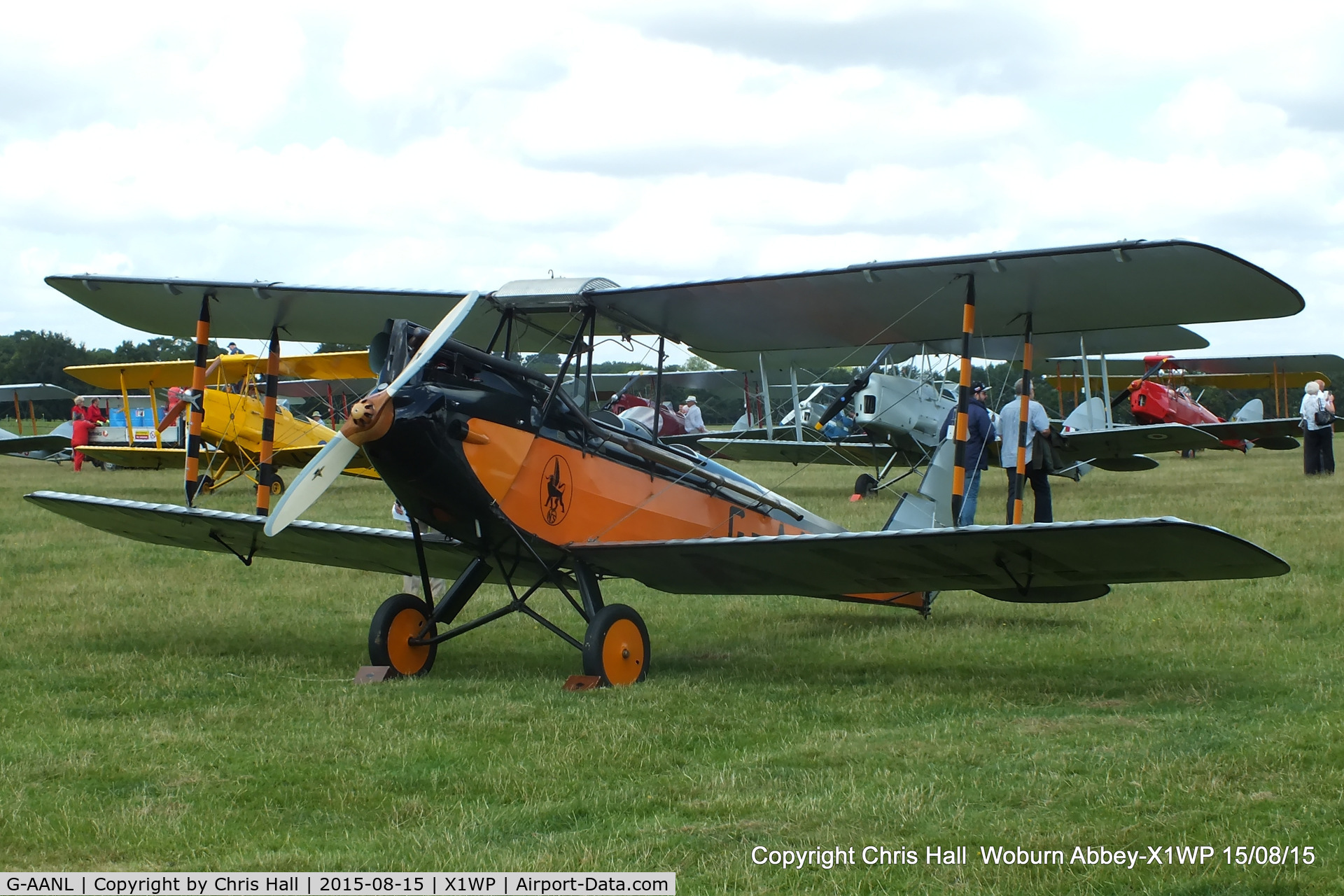 G-AANL, 1929 De Havilland DH.60M Moth C/N 1446, International Moth Rally at Woburn Abbey 15/08/15