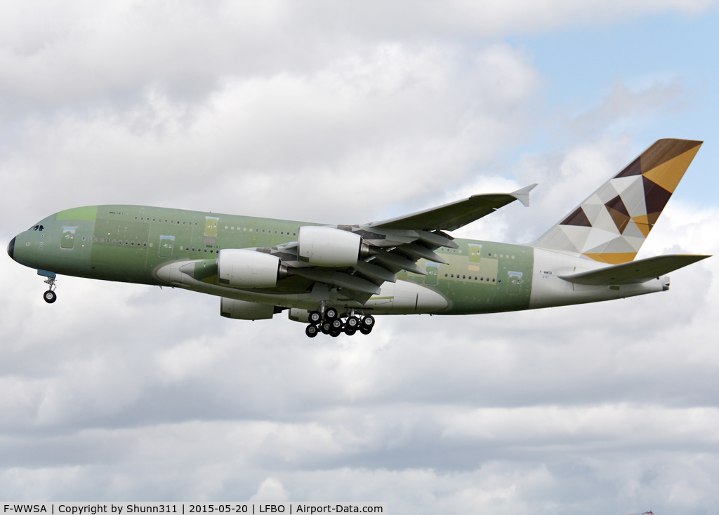 F-WWSA, 2015 Airbus A380-861 C/N 0191, C/n 0191 - For Etihad Airways
